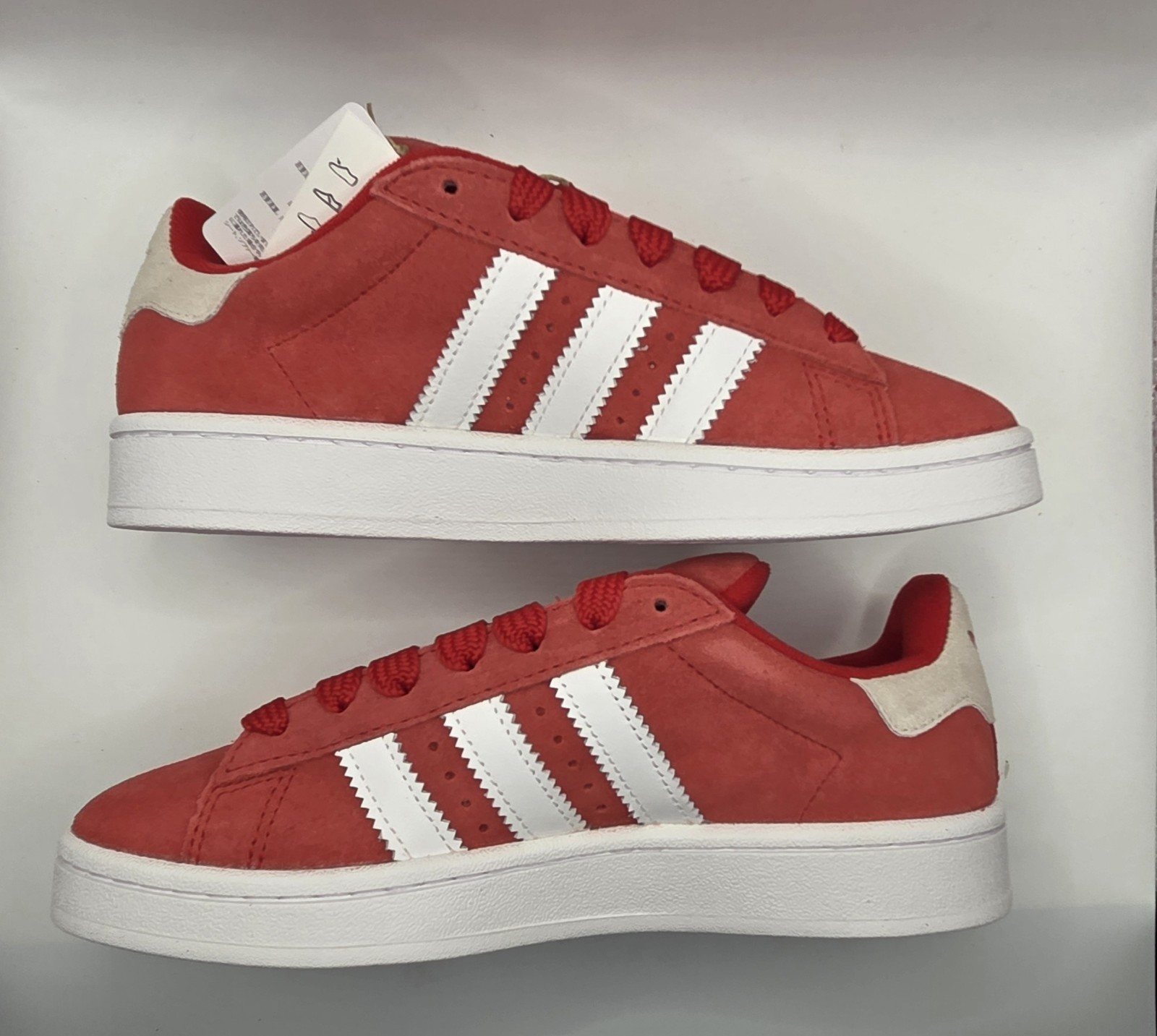 Adidas Campus 00 Red/white/cream Youthe Size 6.5 Womens Size 8