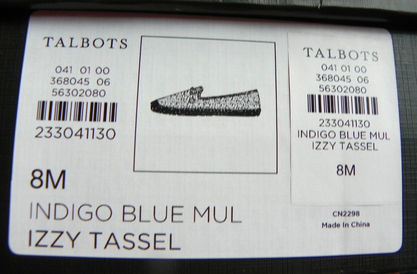 TALBOTS Indigo Blue Textile – size 8 Women’s Shoes