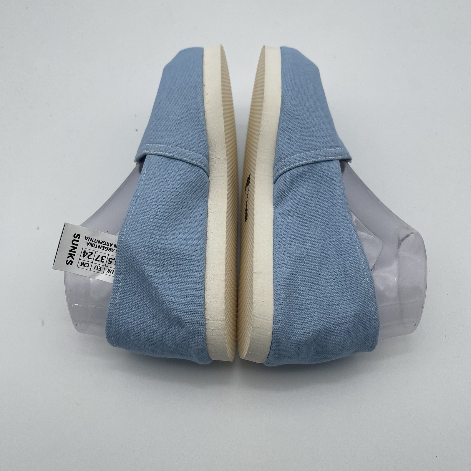 Sunks Argentine Alpargata Blue Canvas Classic Espadrille Shoes Unisex Adults 6.5