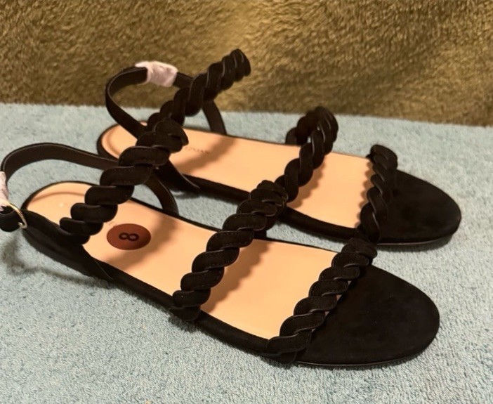 Stuart Weitzman Women’s Twistie Black Sandal Size 8 NWOB $425