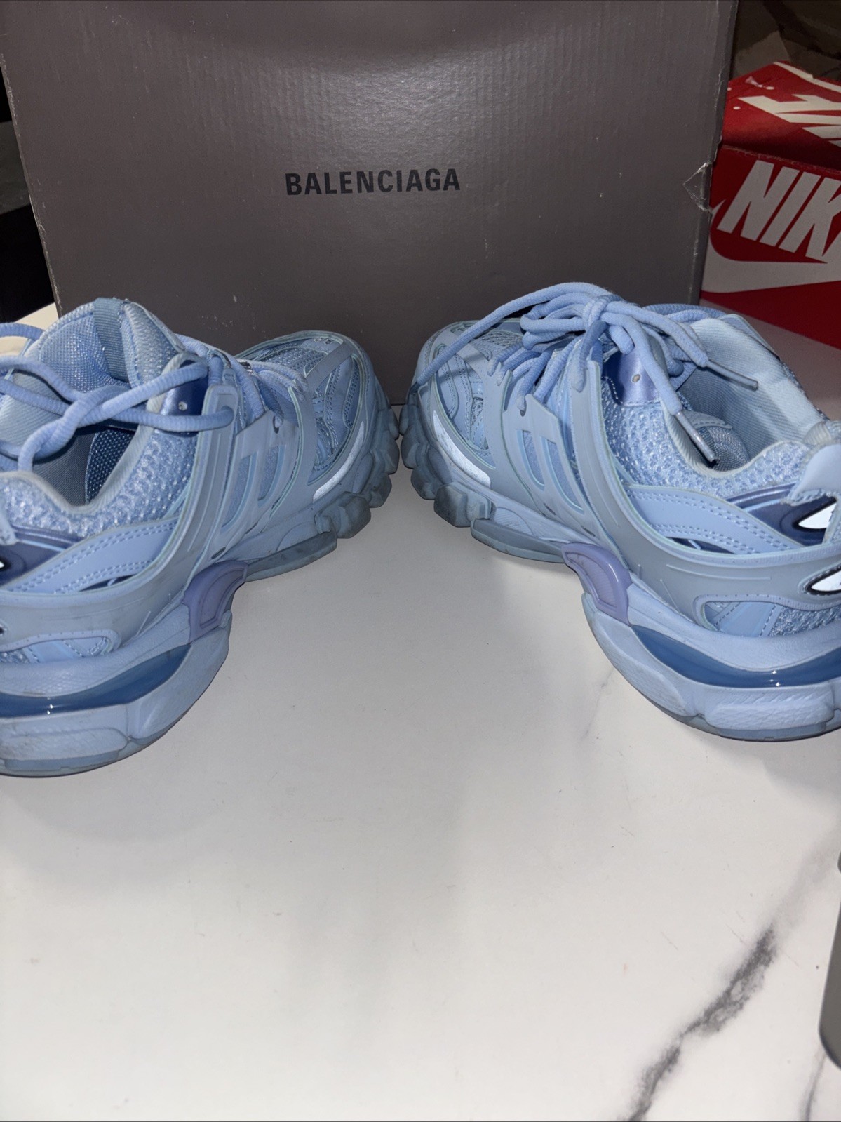 Balenciaga Sky Blue Track Sneakers Size 5 G2U