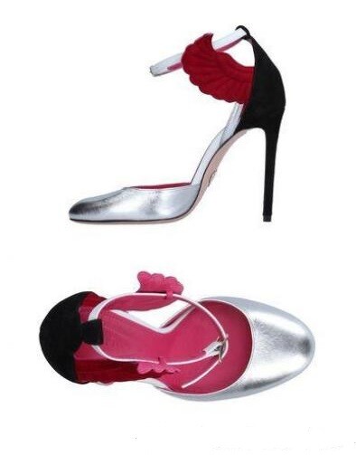 Oscar Tiye Malikah Suede-Leather Ankle Strap Angel Wings Sandal US 6/IT 36 $750