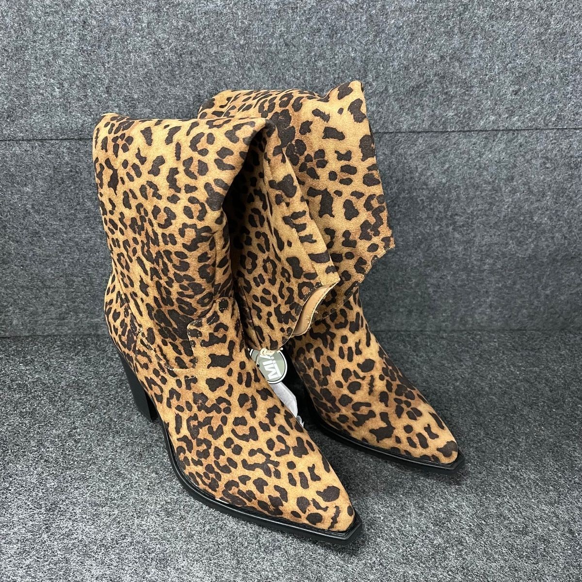 MIA Messini Vegan Suede Boot Women’s Size 9 M Leopard