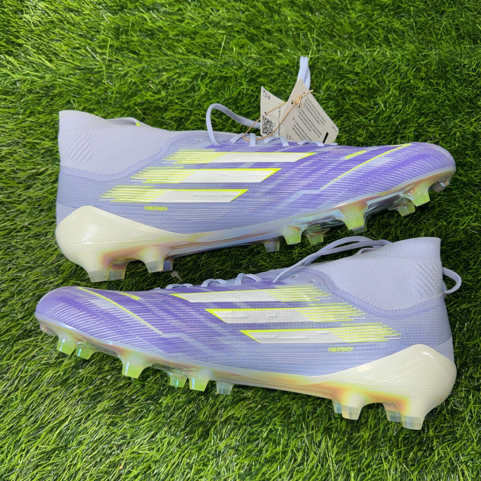 Adidas F50 Sparkfusion Elite Mid FG Size 11 Women’s Purple Neon Soccer Cleats
