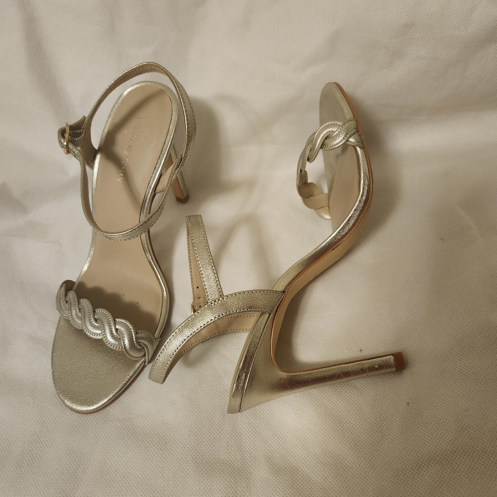 Stuart Weitzman Dancer Twistie 100 Leather Sandal Women’s Size 9B New