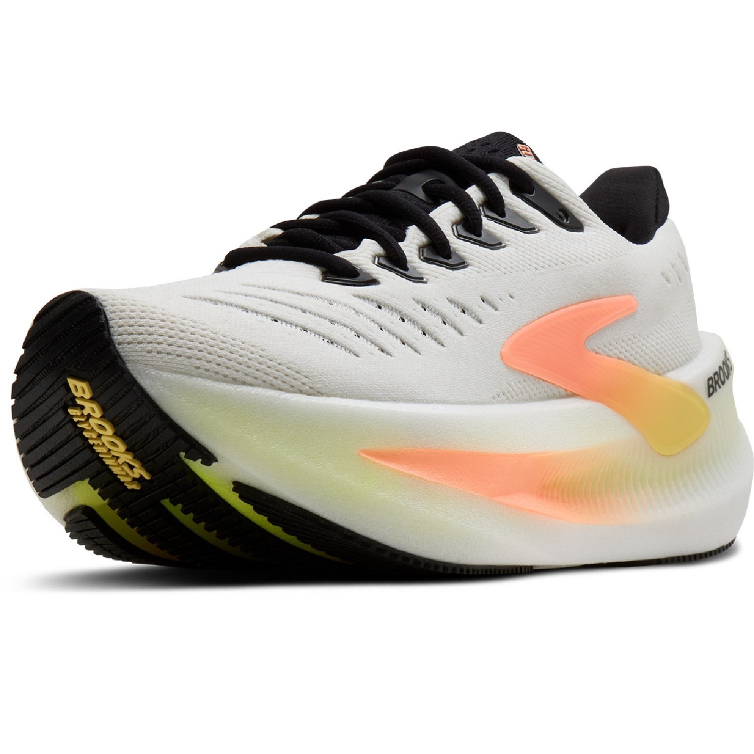 Brooks Glycerin Max 2 Road-Running Shoes – Women’s-White/Cyber Yellow/Night Life