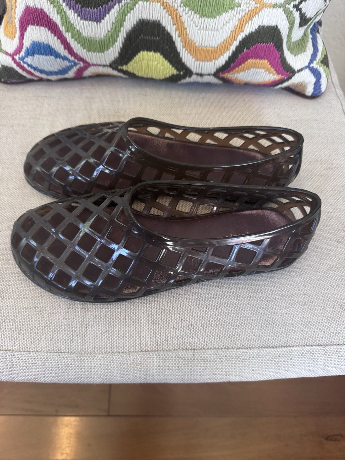 Size 7 Jeffrey Campbell Mocha Brown Jellz Jelly Flats