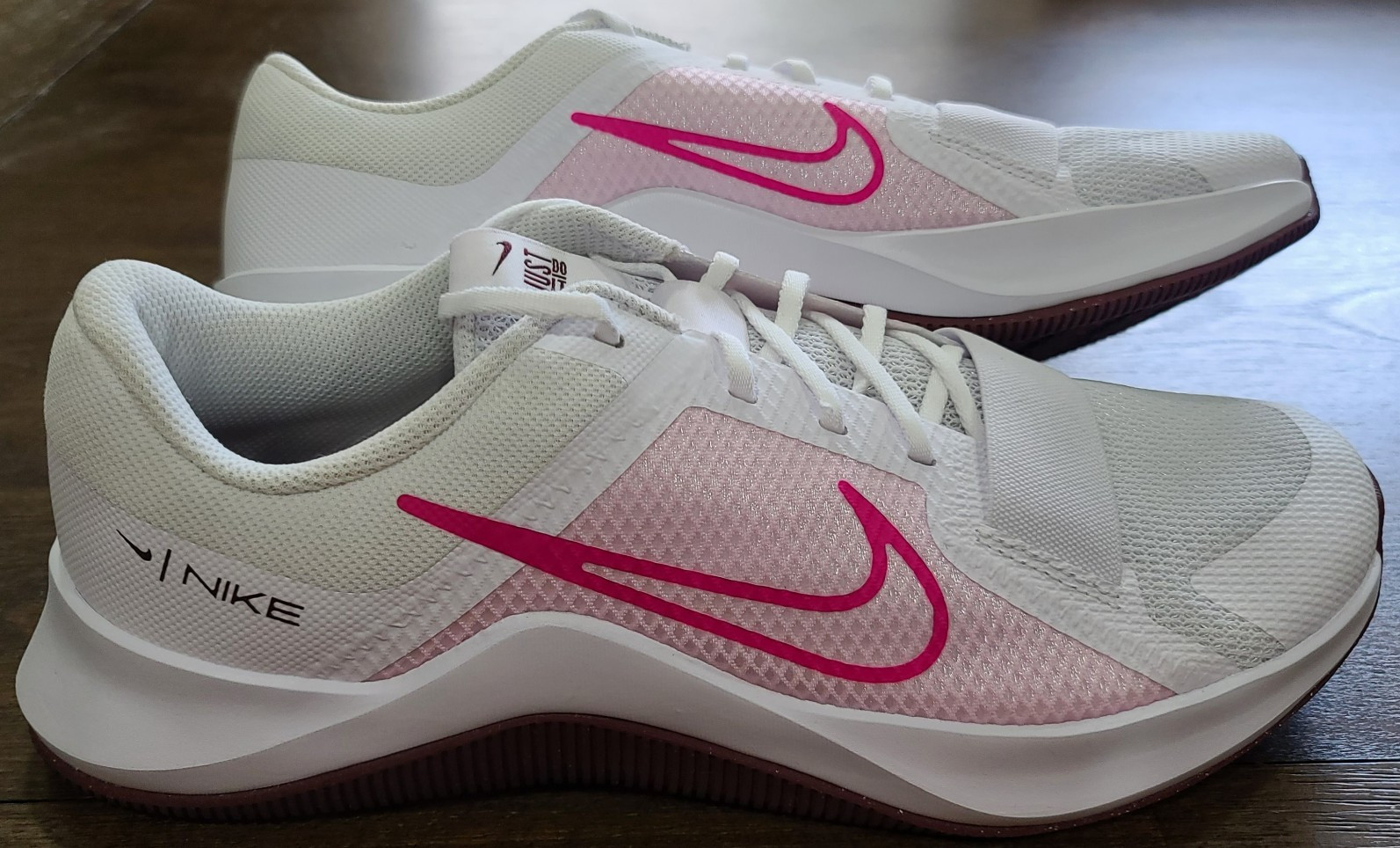 Nike MC Trainer 2 ‘White Pink Foam’ Low Top Athletic Sneaker Mesh Upper Women’s