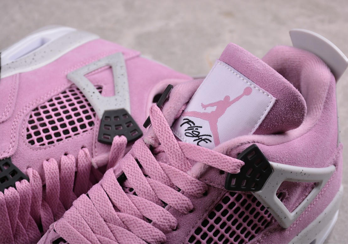 US Size 3-12 Jordan 4 «Orchid» Mid Top Retro Women’s and Men’s Basketball Shoes