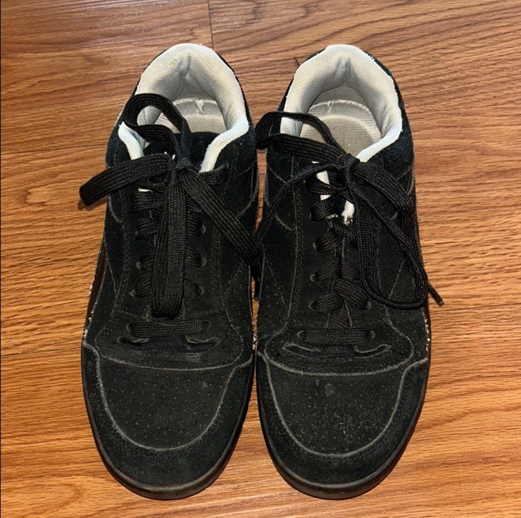 Reebok Women Shoe Work Soyay Size 7M Black Steel Toe EH Sneaker