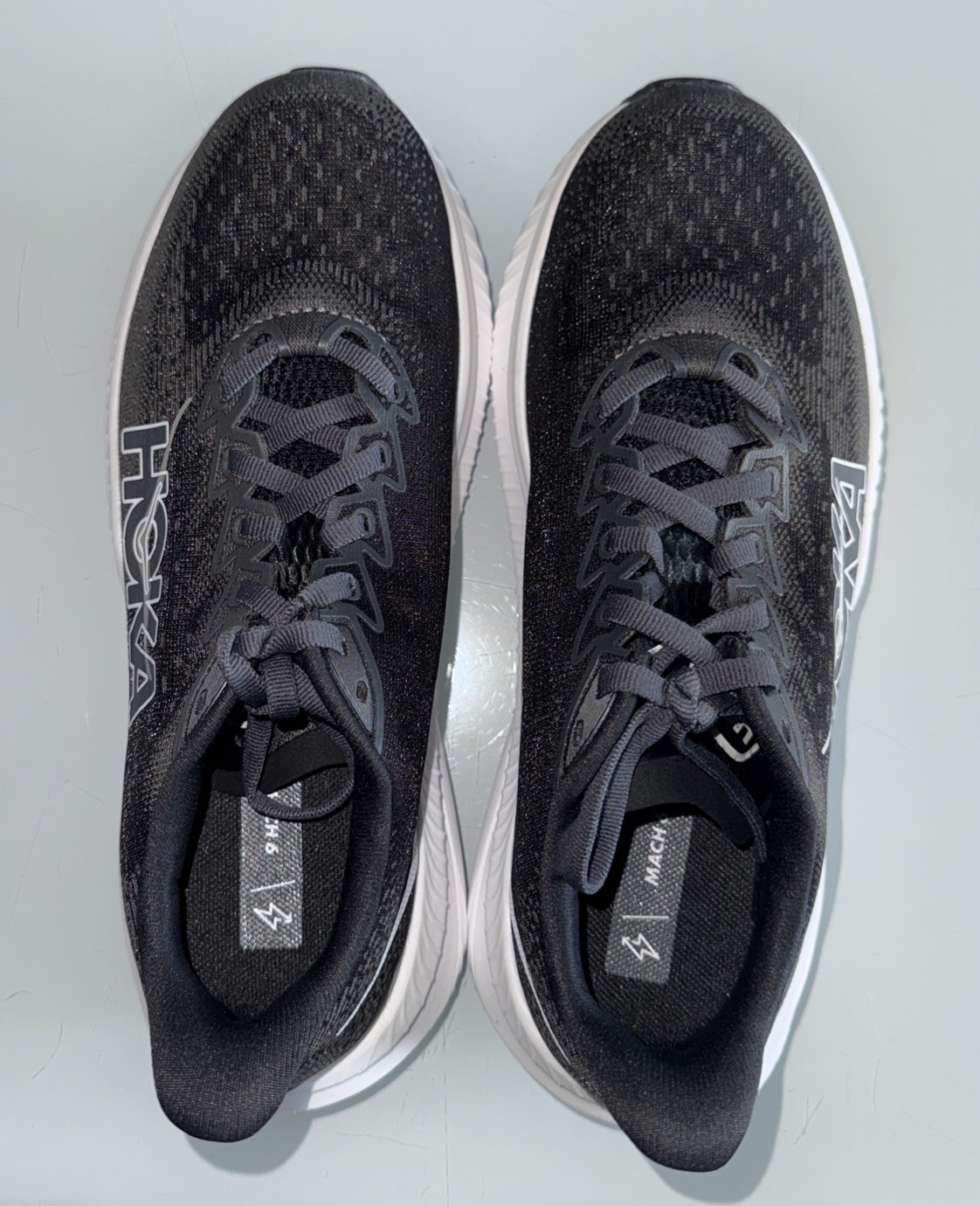 Hoka One One Womens Mach 6 1147810 BWHT Running Shoes Sneakers Size 7B