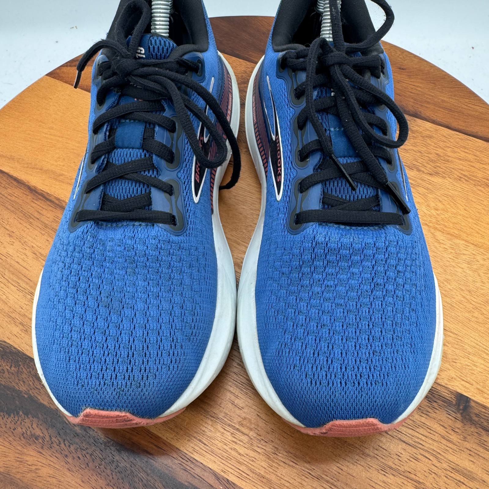 Brooks Glycerin GTS 21 Womens 9 Wide Shoes Blue Running Walking Gym Sneakers