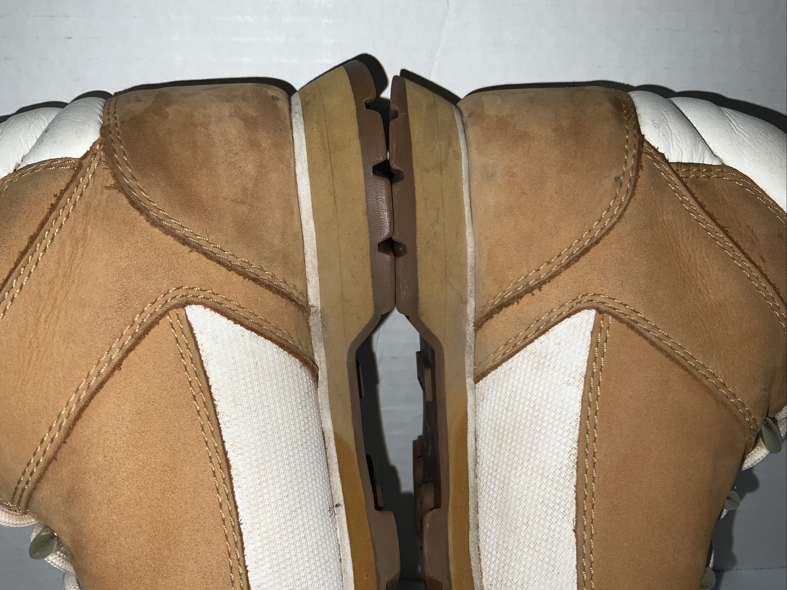 Timberland Boots Womens 7.5 Tan Euro Sprint Hiker Wheat White Gold Pre-owned