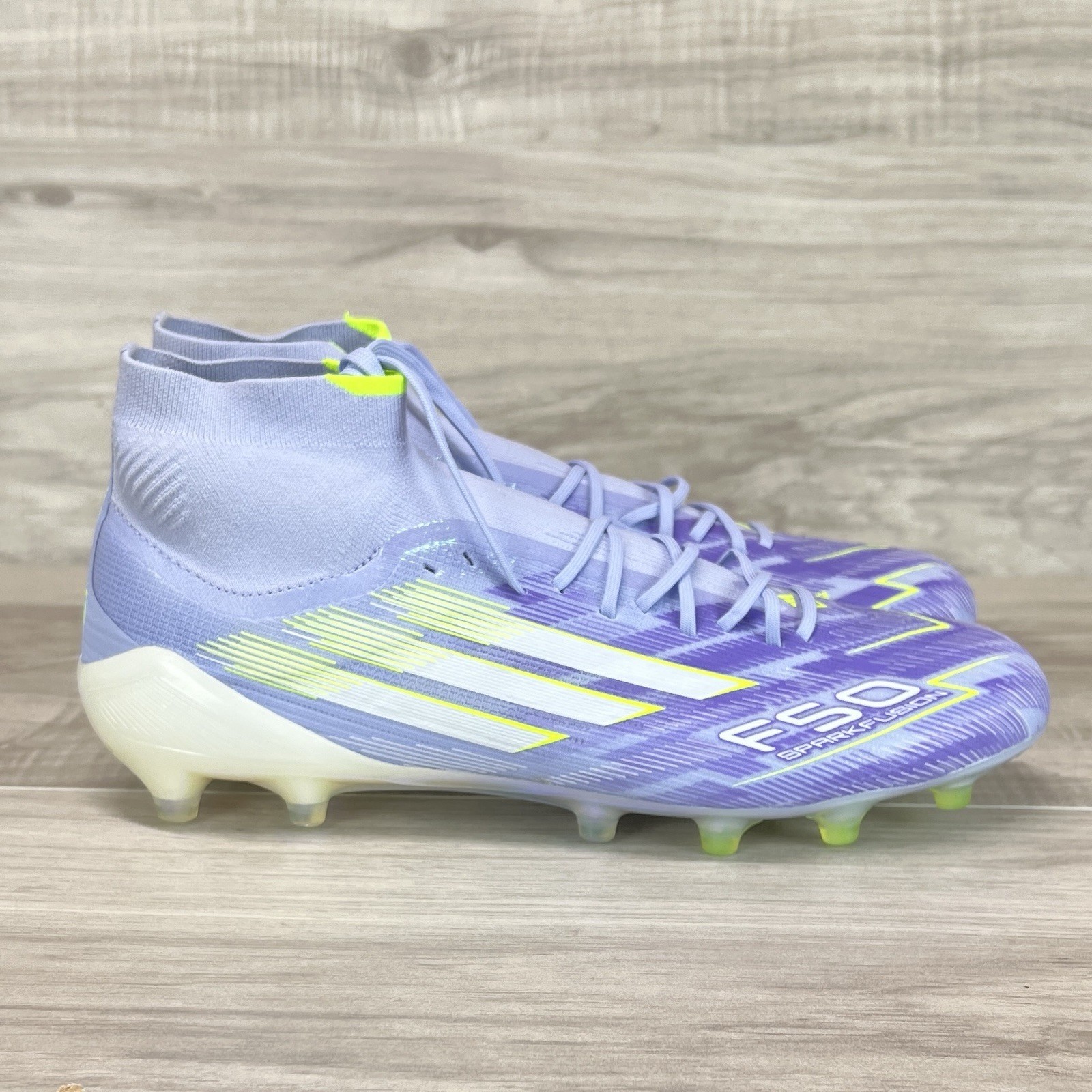 adidas F50 Sparkfusion Elite Mid FG AG Soccer Cleats Violet Womens 10 JH7648