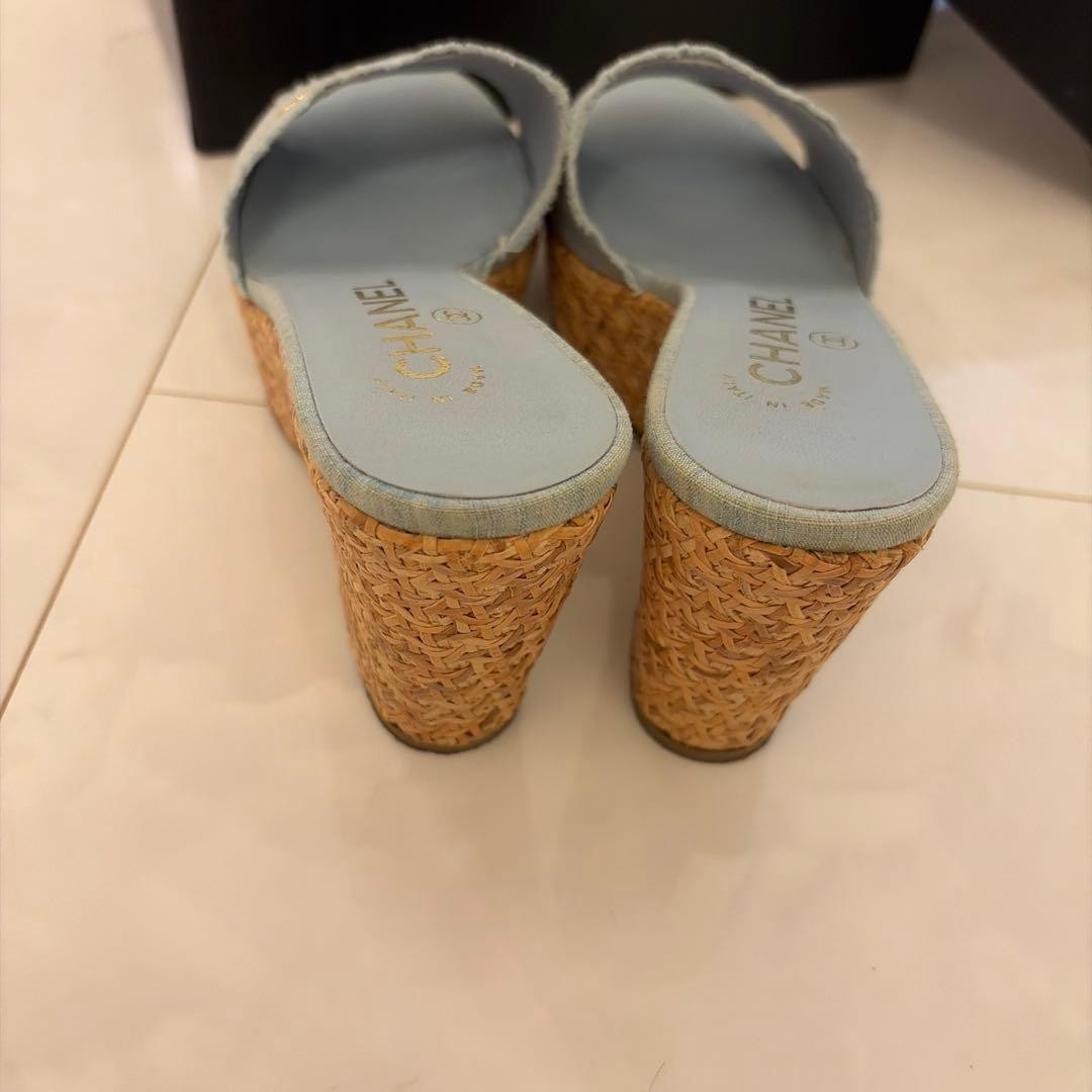 CHANEL Mules Size 22.5cm 8.9in Excellent Condition Fashion Footwear