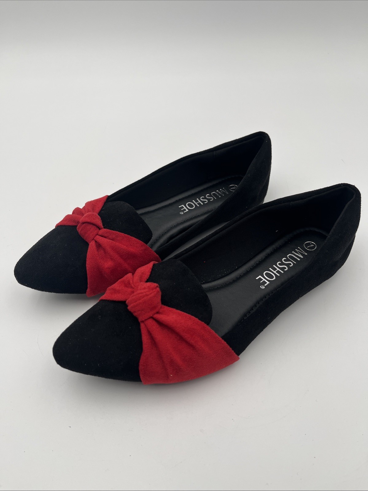 MUSSHOE Flat Shoes for Women Memory Foam Comfortable Pointed Toe Women Flats