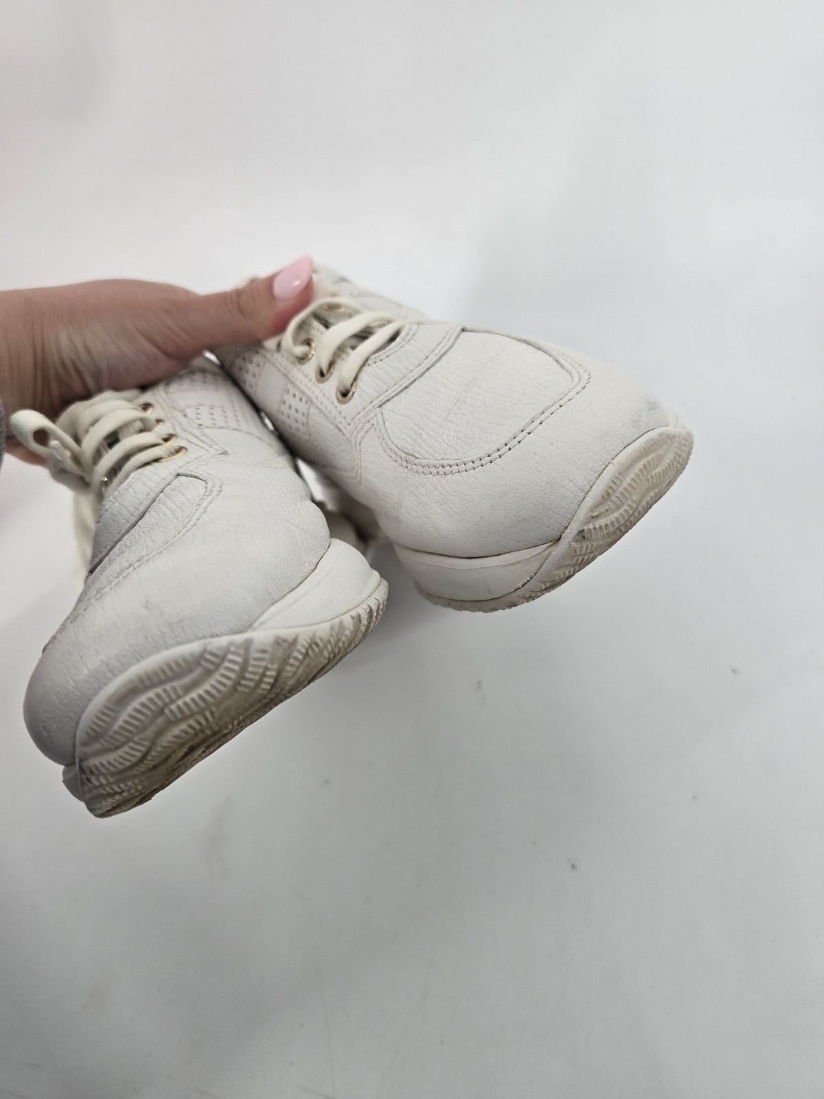 Hogan Interactive Women’s H Bucata White Leather Sneakers Size 36 with Box