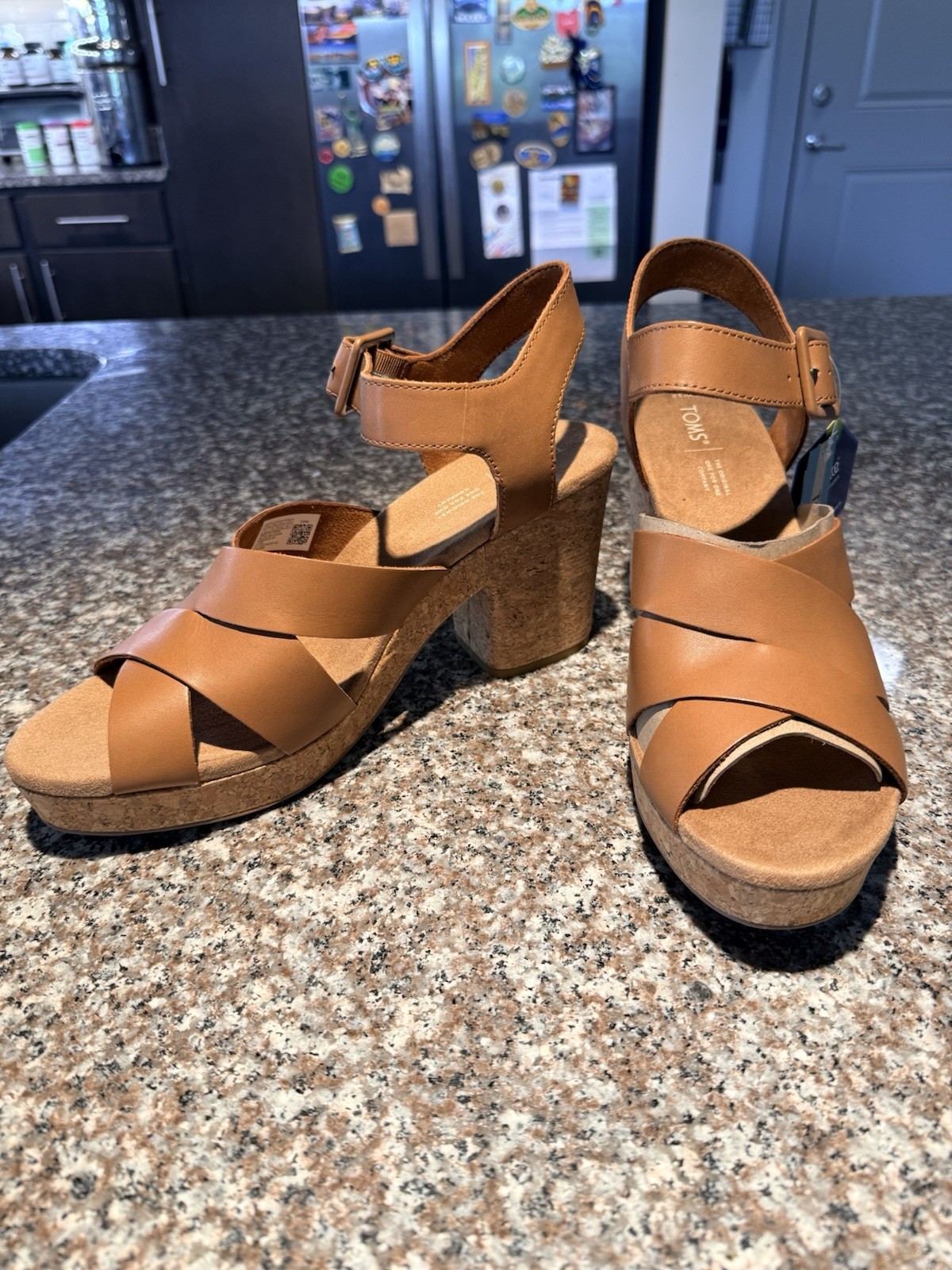 toms cork sandals Size 12