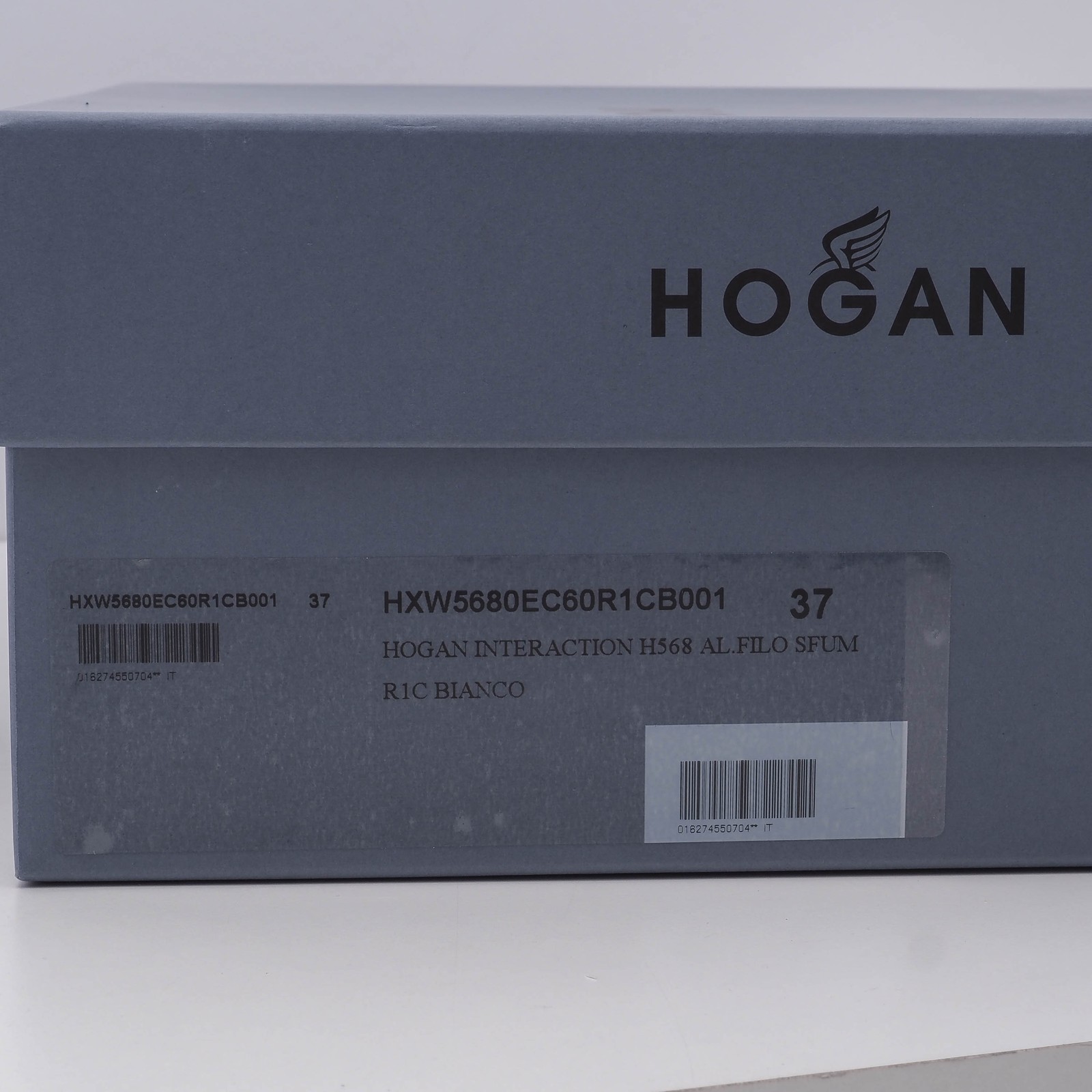 Hogan sneakers white leather size 37 women’s shoes interaction H568 Al.Filo Sfum