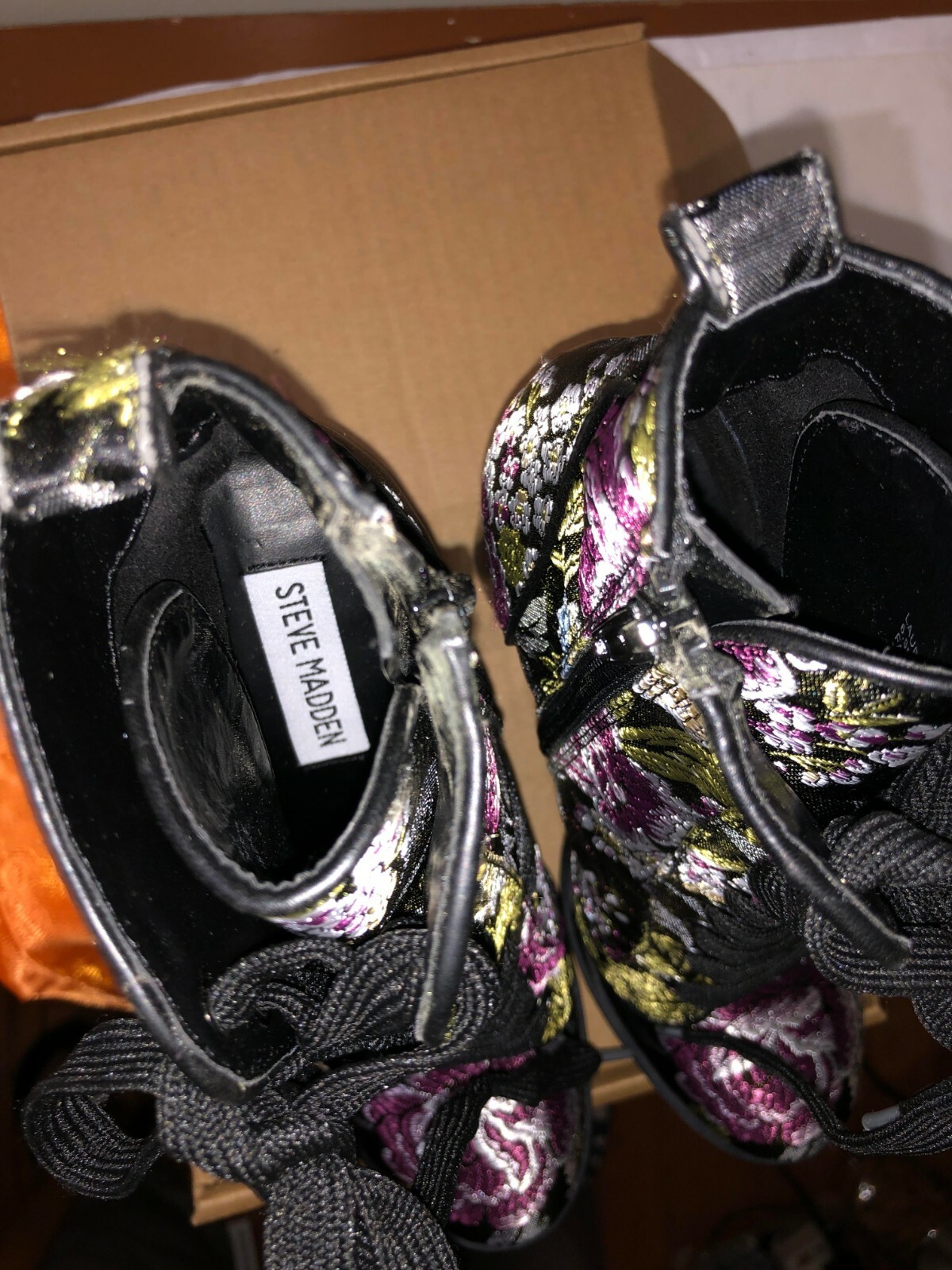 Steve Madden Laurie/Laurie Fabric Upper PU& Fabric Lining PU Sock ManMade Sz 6.5