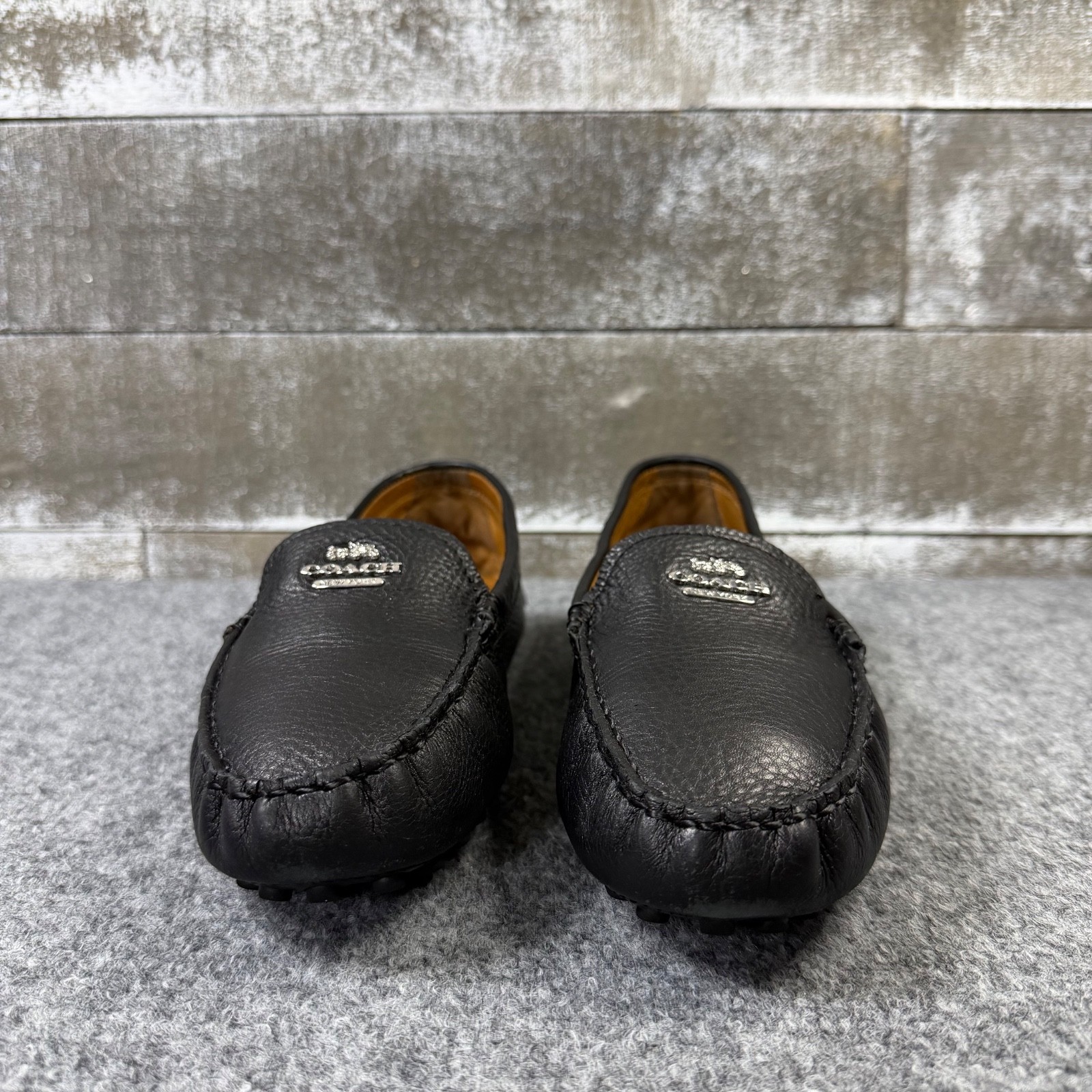 Coach ( Black ) New York Nancy Designer Leather Loafer Womens 9B