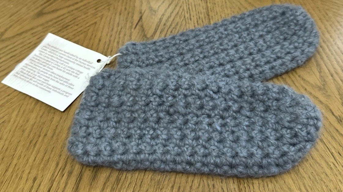 Alpaca Handmade Footies/ Slipper Socks Gray Small