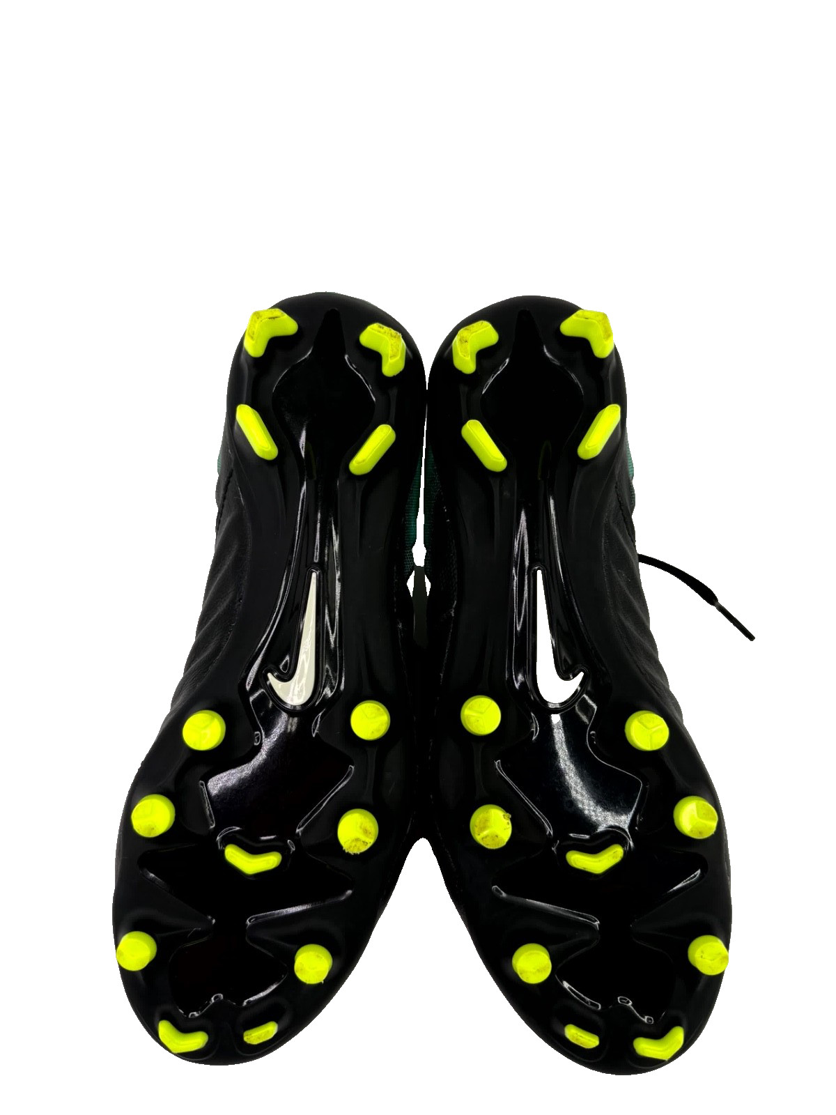 Nike Tiempo Legacy III FG Soccer Cleats Womens Size 8 897803-002 Black/Aqua