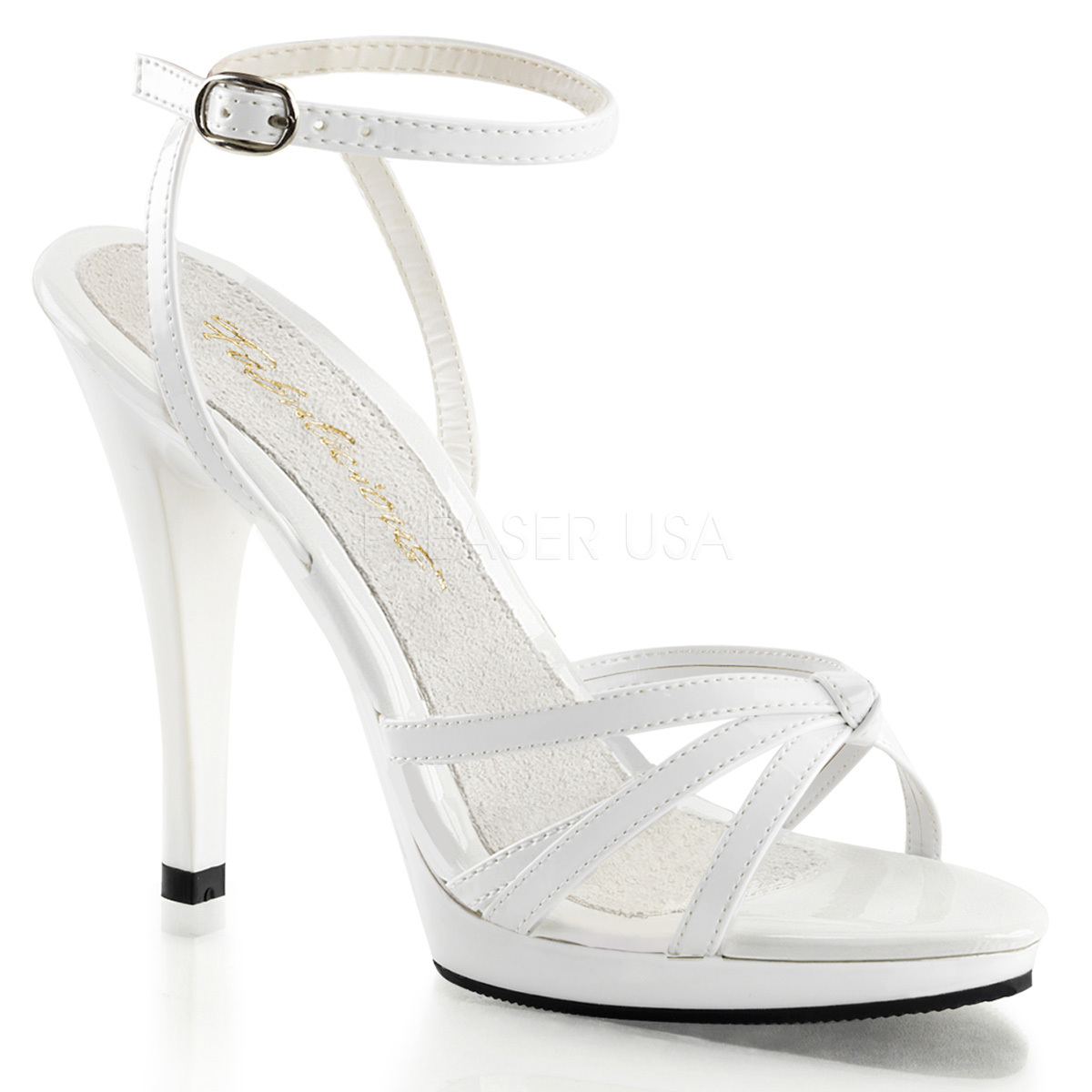 White Strappy Salsa Dance Shoes Mens Drag Queen Trans Heels Large Size 13 14 15