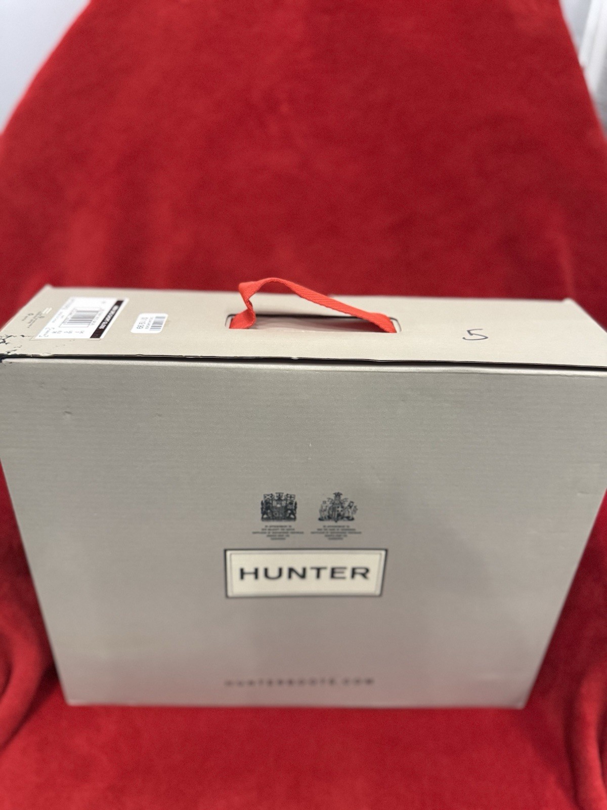 Hunter Original Short Gloss Women’s Rubber Rain Boots Red US 5 EU 36 UK 3