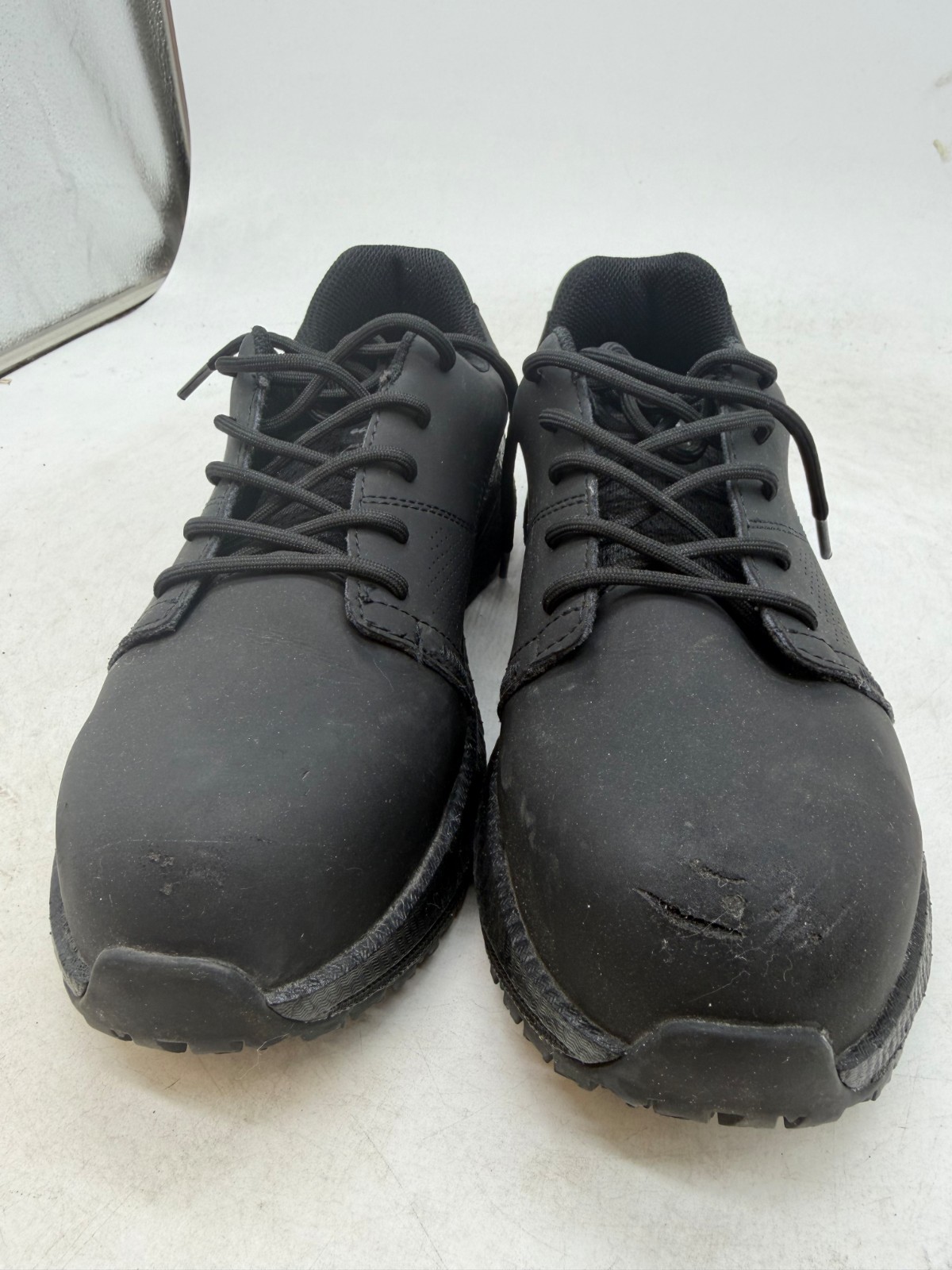 Xena Workwear Astra Athletic Work Sneakers Women’s Black Leather Comp Toe – 9