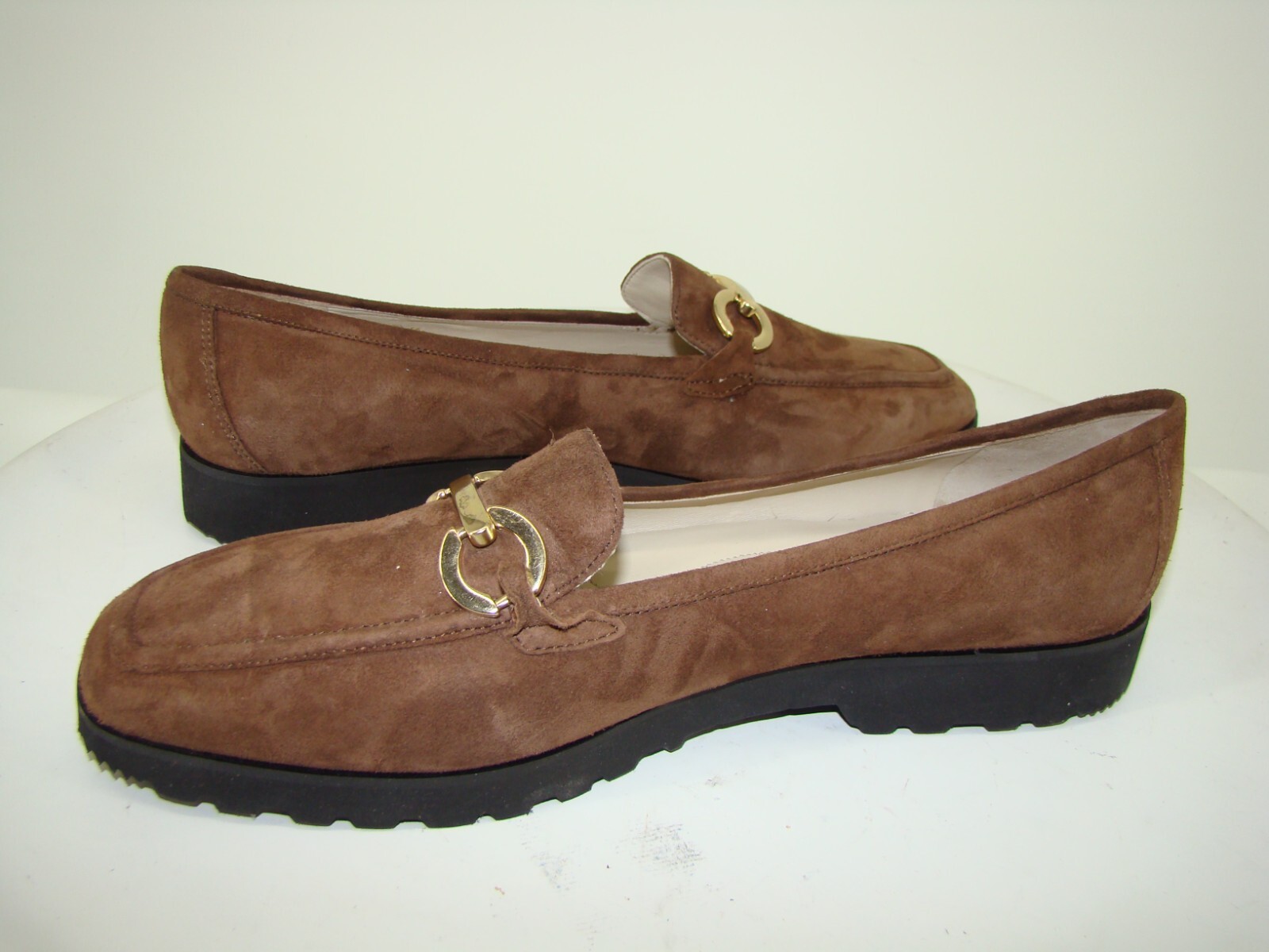 New Amalfi Rangoni Walk On Air Bit Loafers Brown Suede Size 11.5 C113