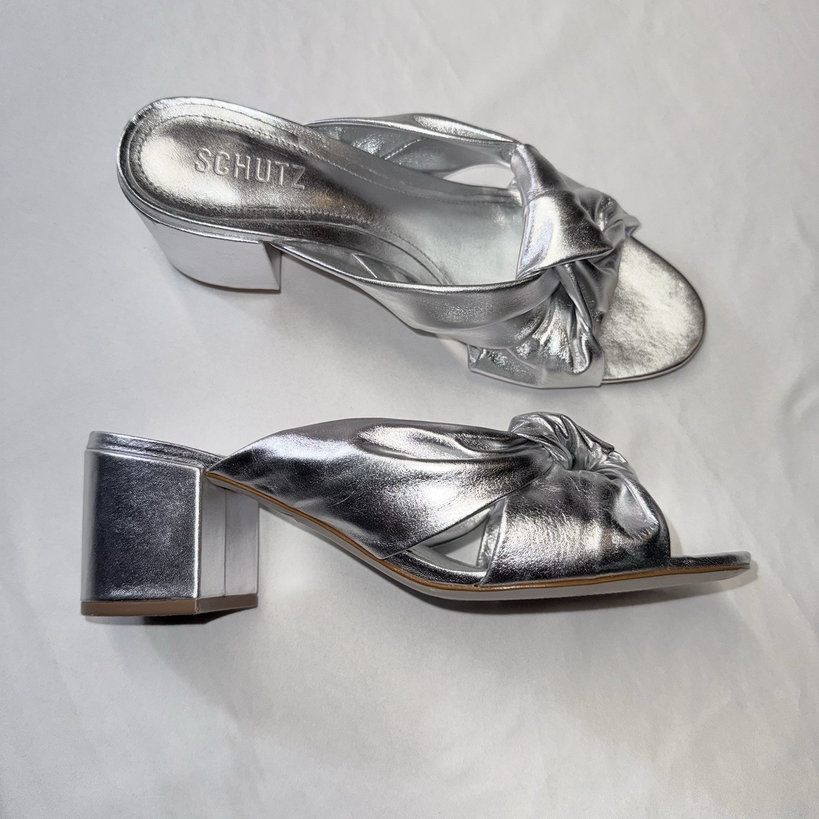 Schultz Women’s Silver Mule Size 9.5