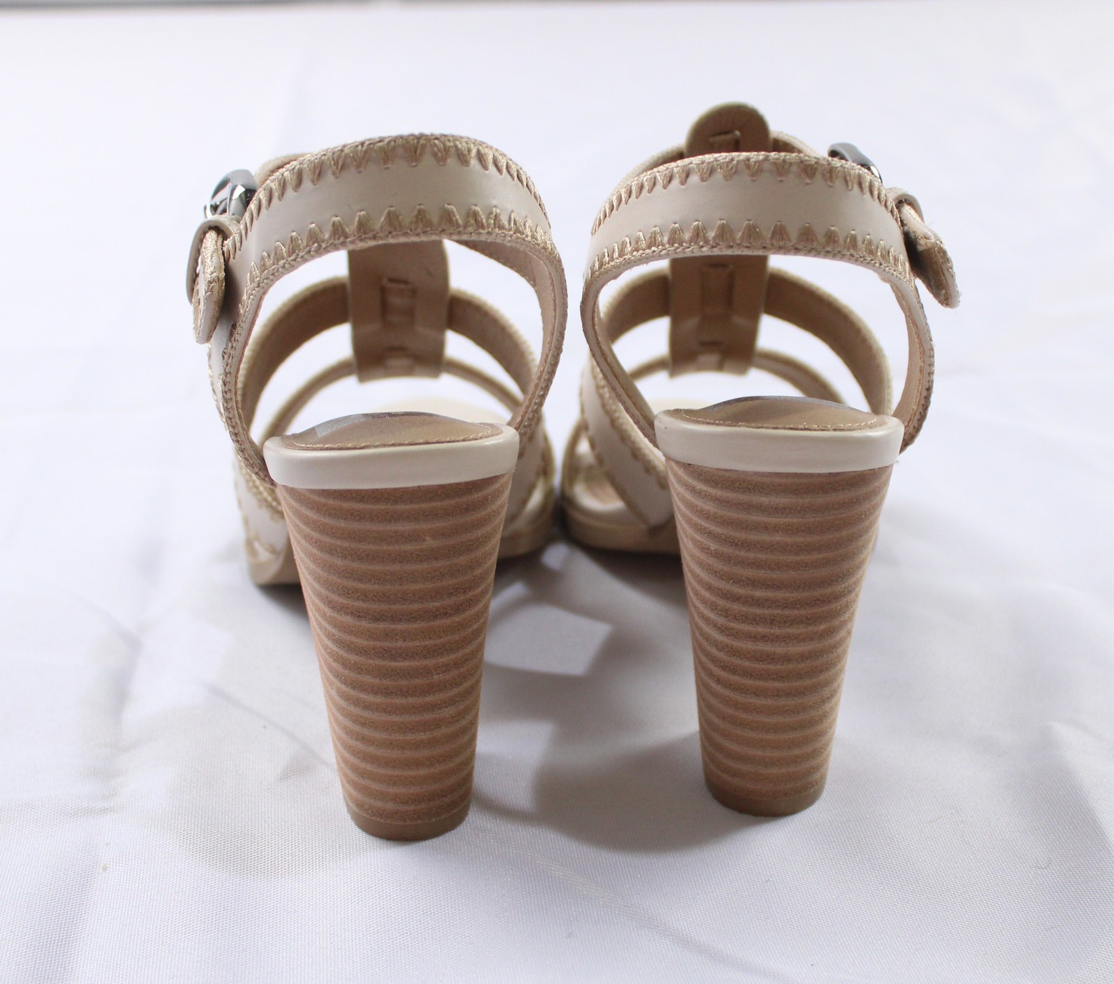 DV By Dolce Vita Women’s Rochella Open Toe Cone Heels AC2 Ivory Size: 8.5