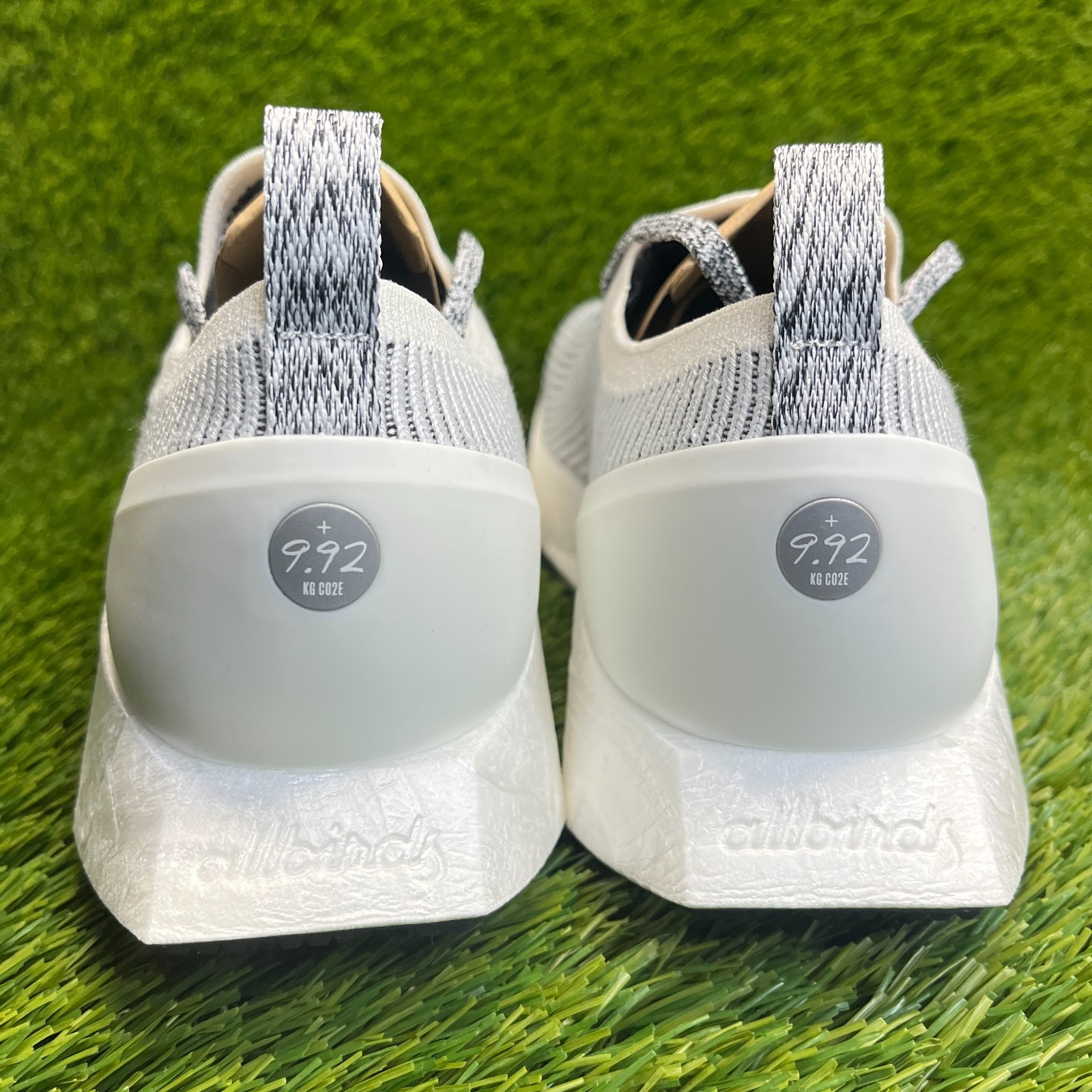 Allbirds Tree Flyer Womens Size 10 White Black Athletic Running Shoes Sneakers