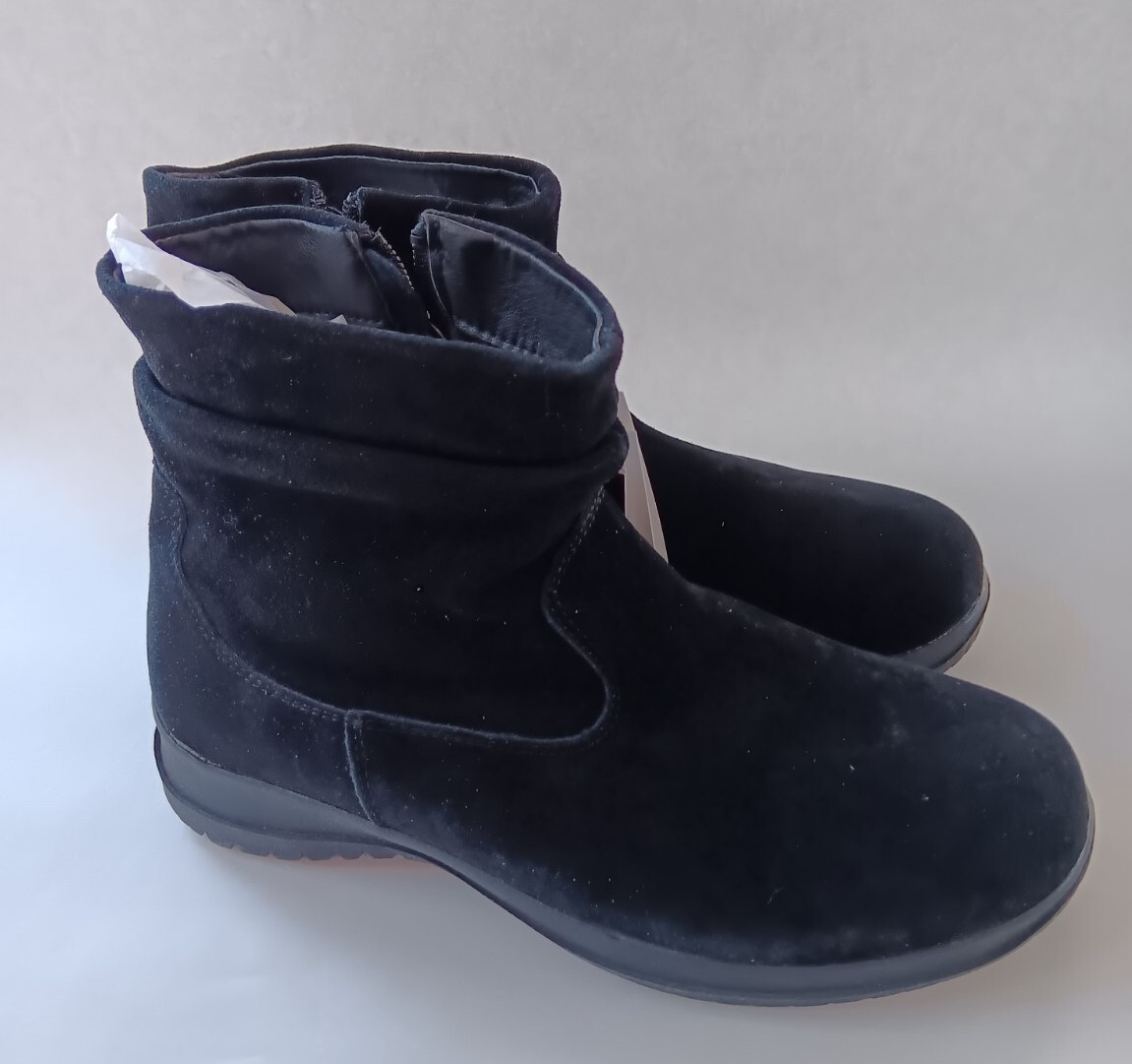Wanderlust Waterproof 7.5 Women’s Black Leather Boston Slouch Lined Winter Boot