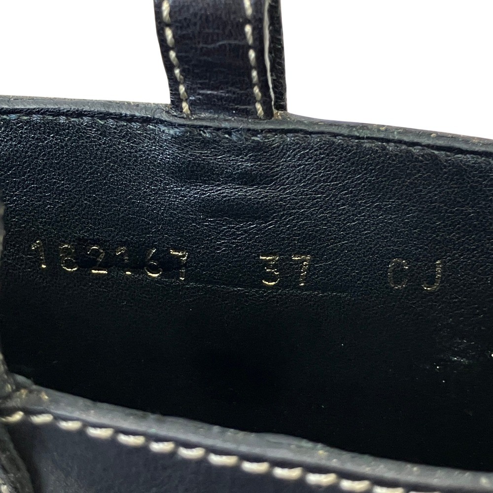 GUCCI Interlocking G Leather Long Boots 182167 Size 37 Black Women USED