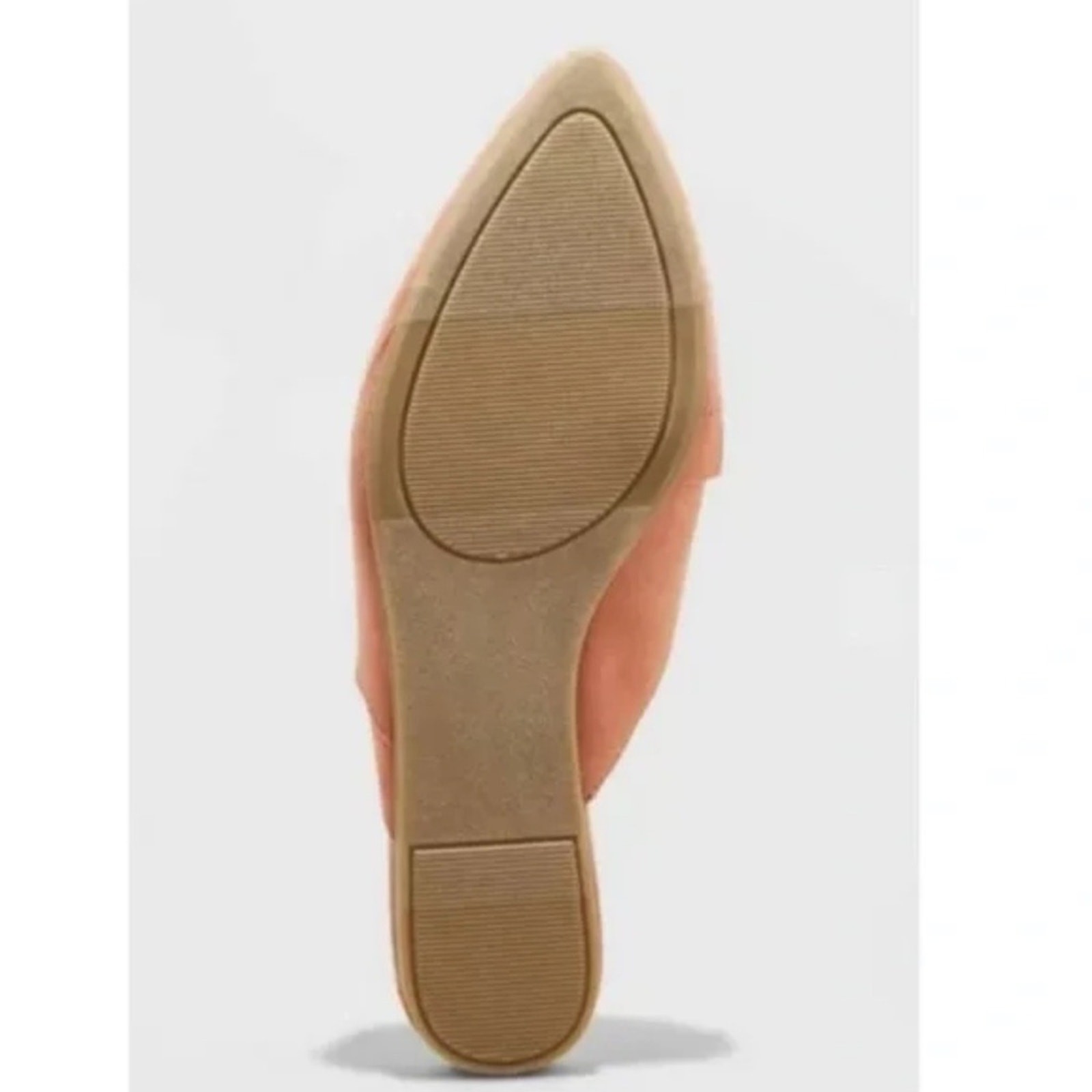 Forest Fairy Suede like Ruffle mules casual flats rust color size 5 NEW slip on