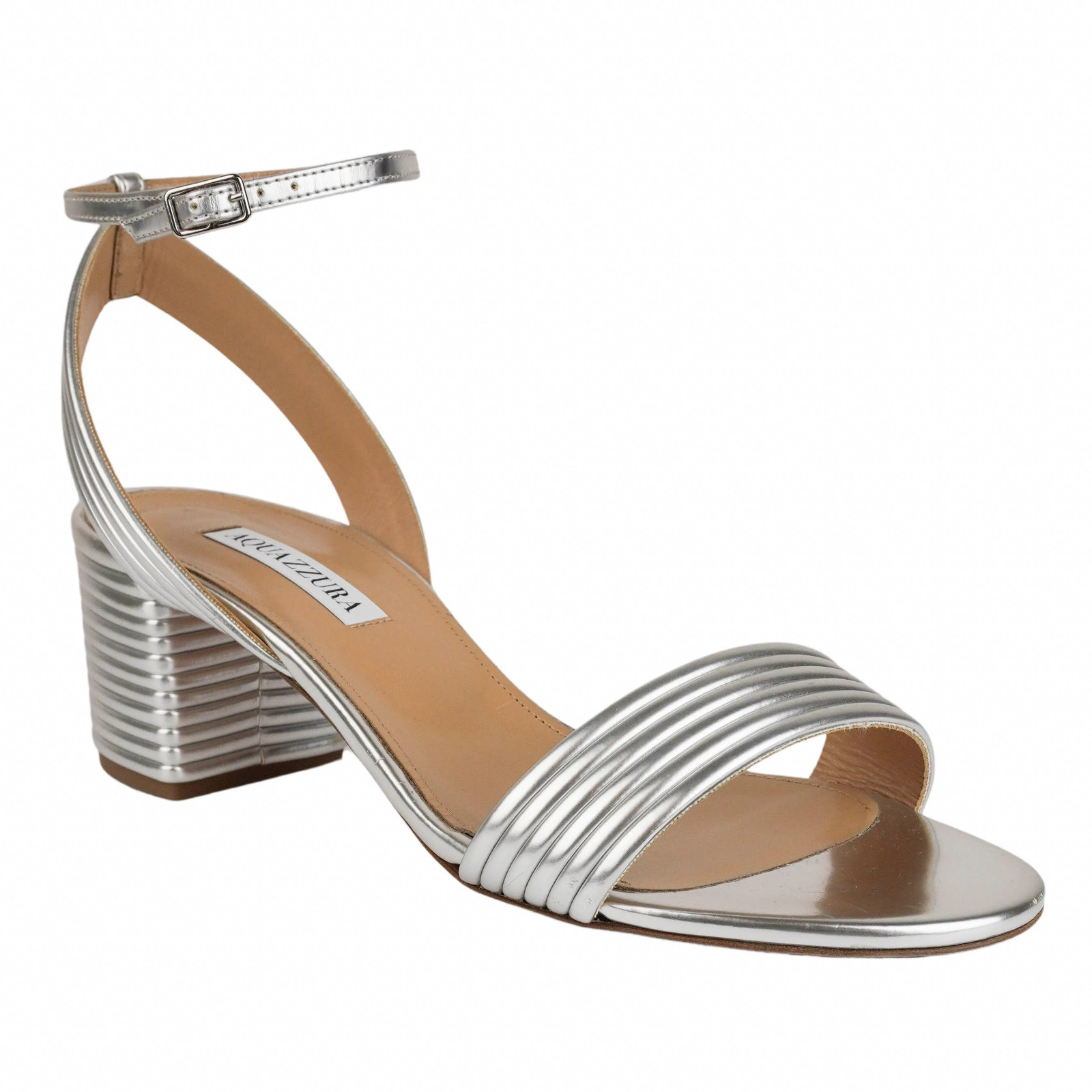 Aquazzura Sundance Sandals in Silver