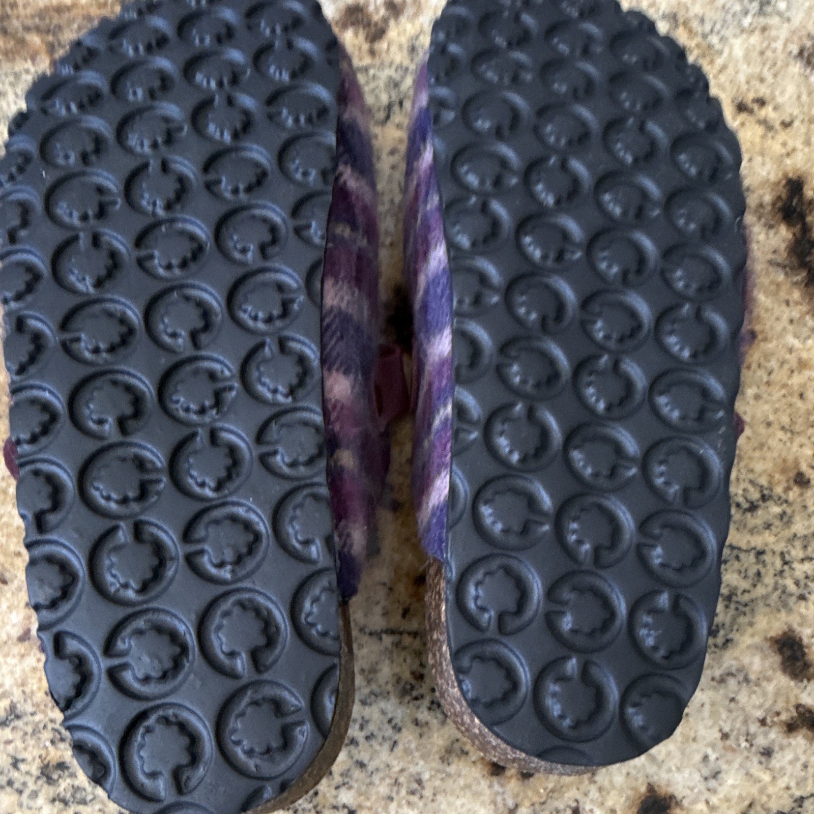 New Sundance Women’s Purple Plaid Felt Buckle Clog Slippers EU 41 US 10