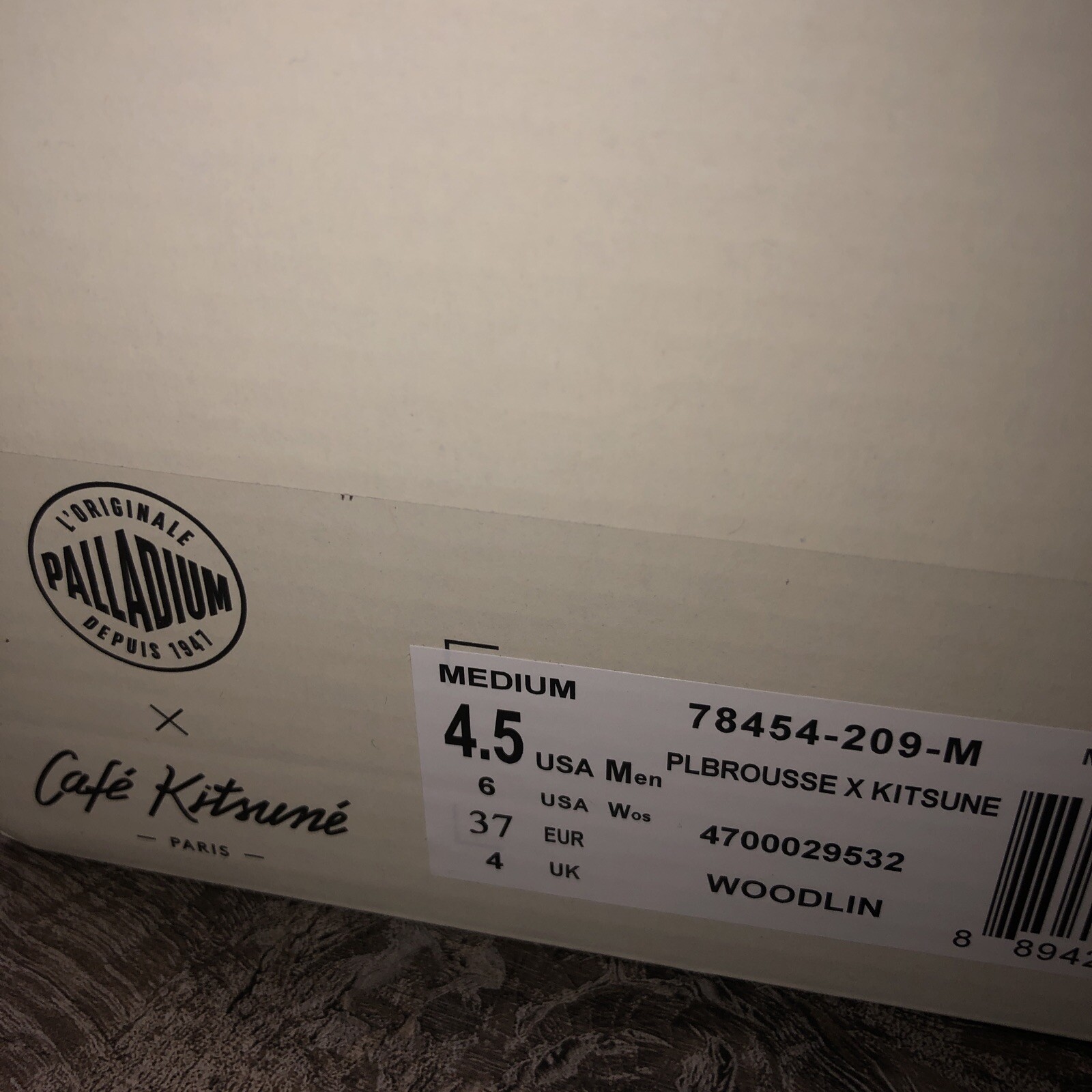 Palladium X Café Kitsune Paris Boots Women’s 6 Pallabrousse Woodlin 37 NEW