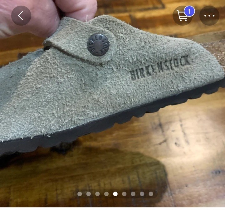 Birkenstock Boston Women’s Gray/taupe Suede Clogs EU 35 US 4 Soft Footbed