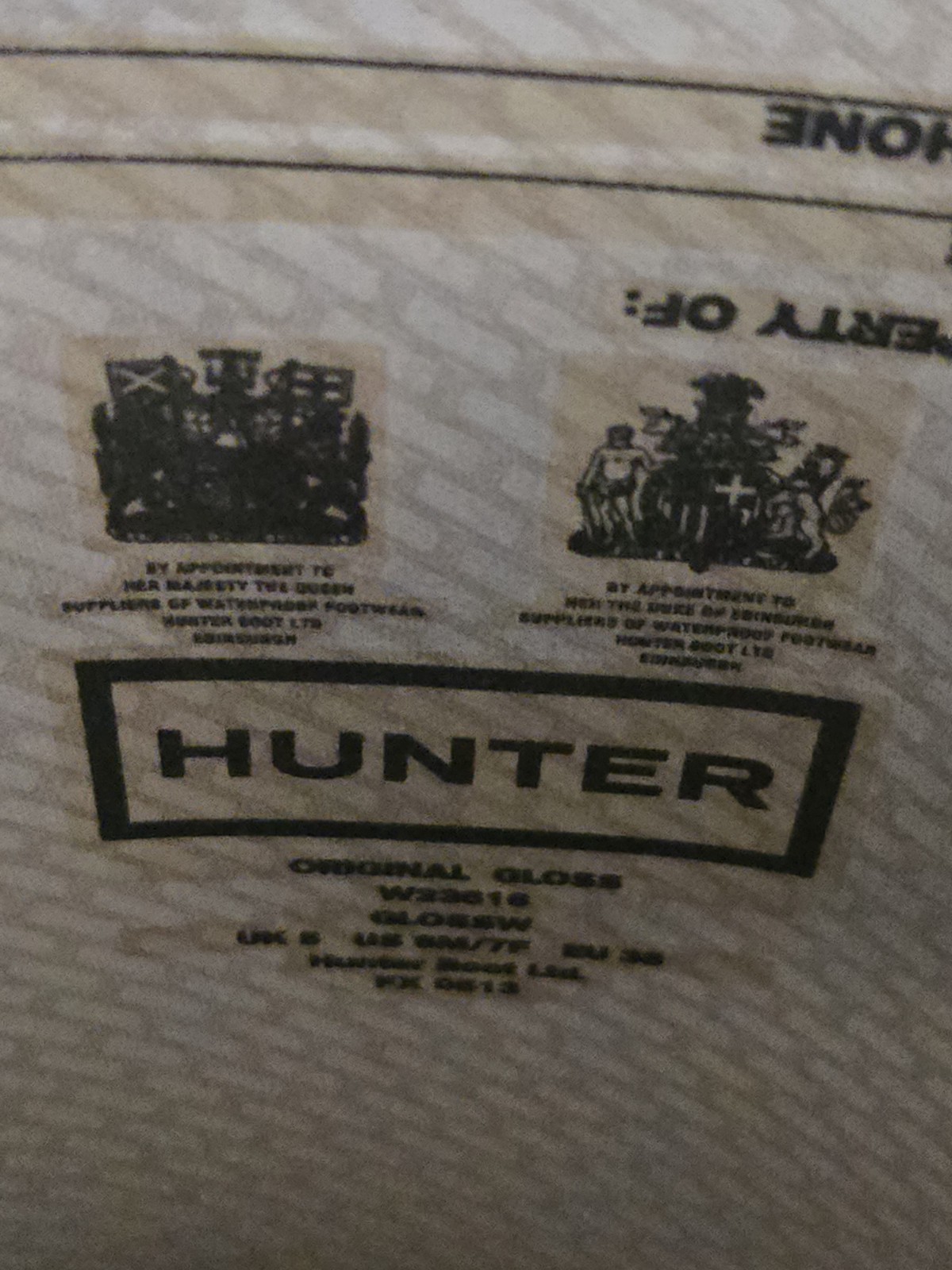 Hunter Original Gloss Waterproof Black Knee High Pull-On Rain Boots Womens 6