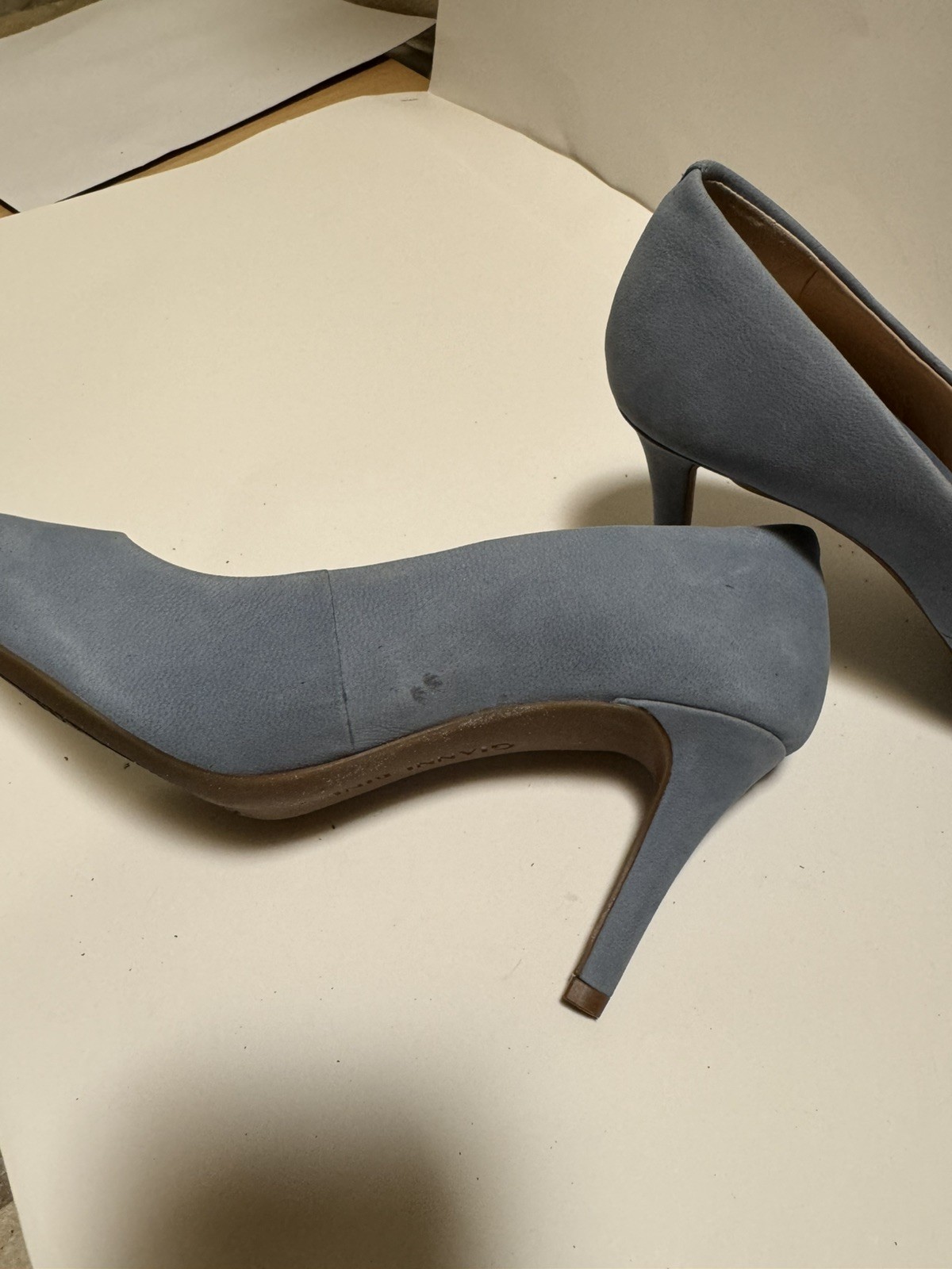 Gianni Bini Blue Pumps Shoes Size 5.5 Suede Leather