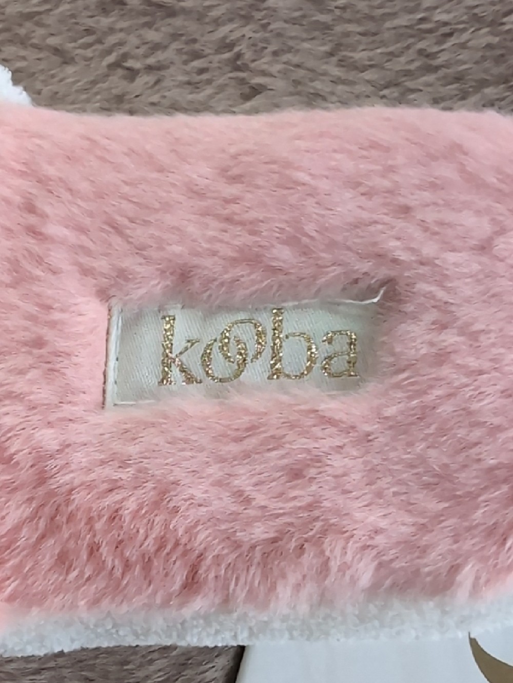 🆕 Kooba Pink and White Memory Foam Sunset Slippers Size Medium 6.5-7.5