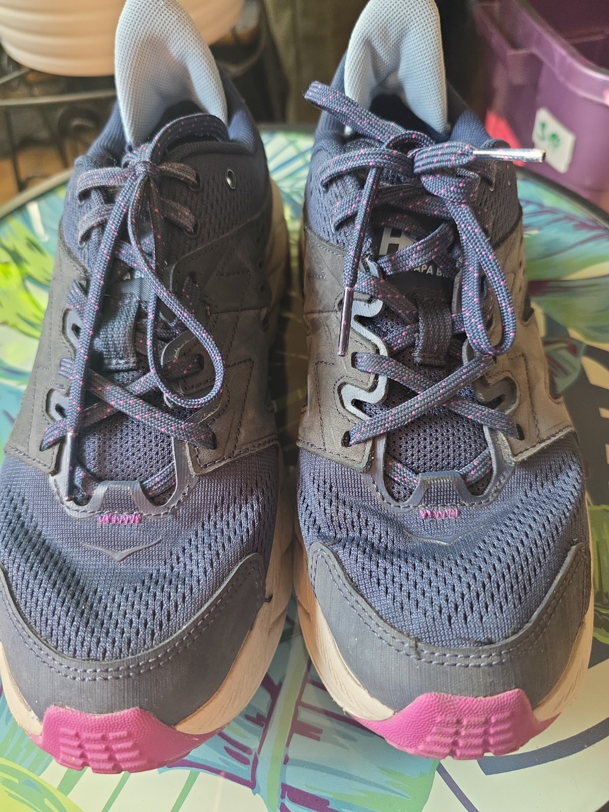 Hoka Anacapa Breeze Low Outer Space Harbor Mist Running Shoes – Women Size 9 B