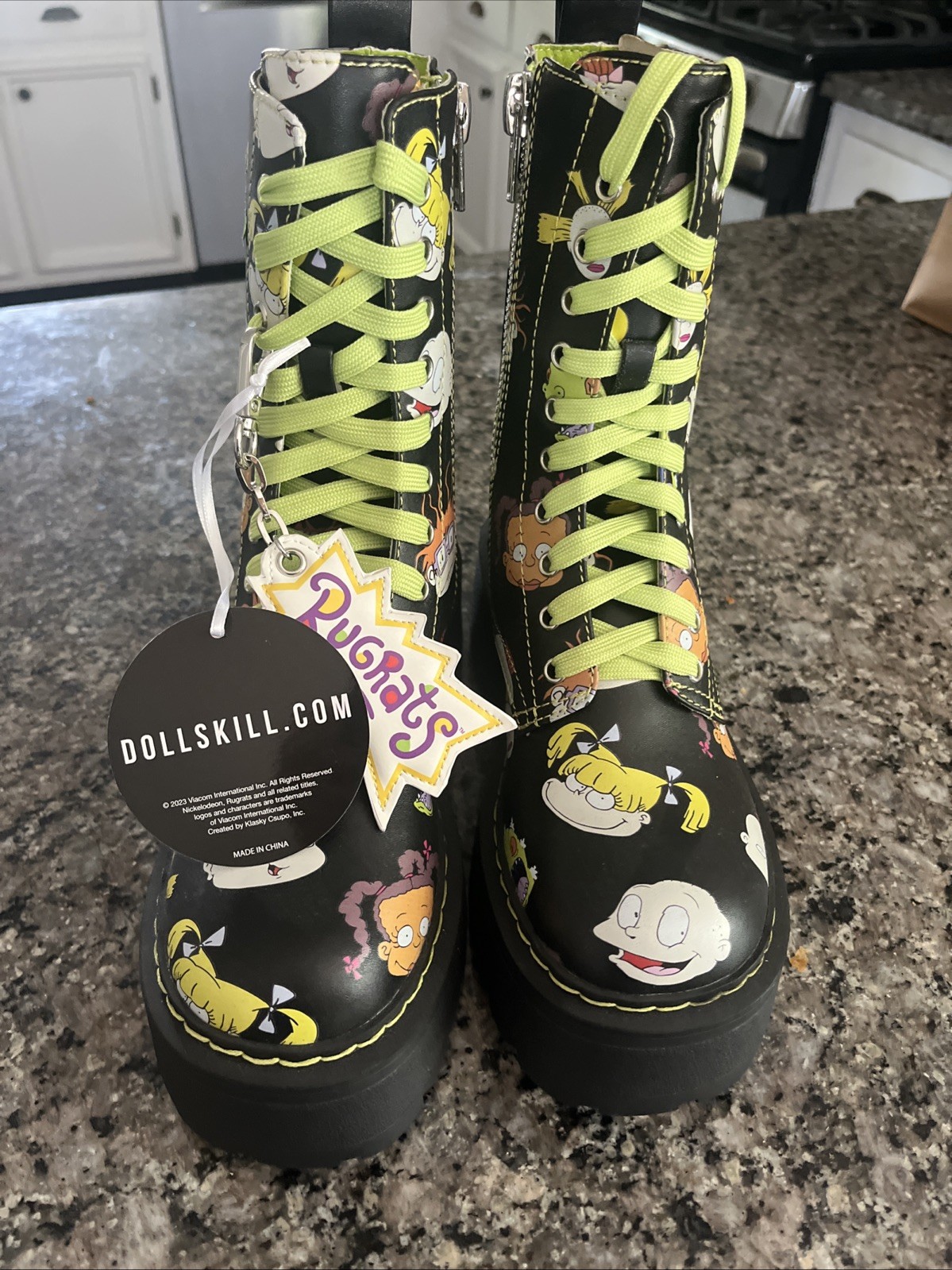 Brand New w/Tags Dolls Kill x Rugrats Combat Boots Women’s Size 7M – Never Worn