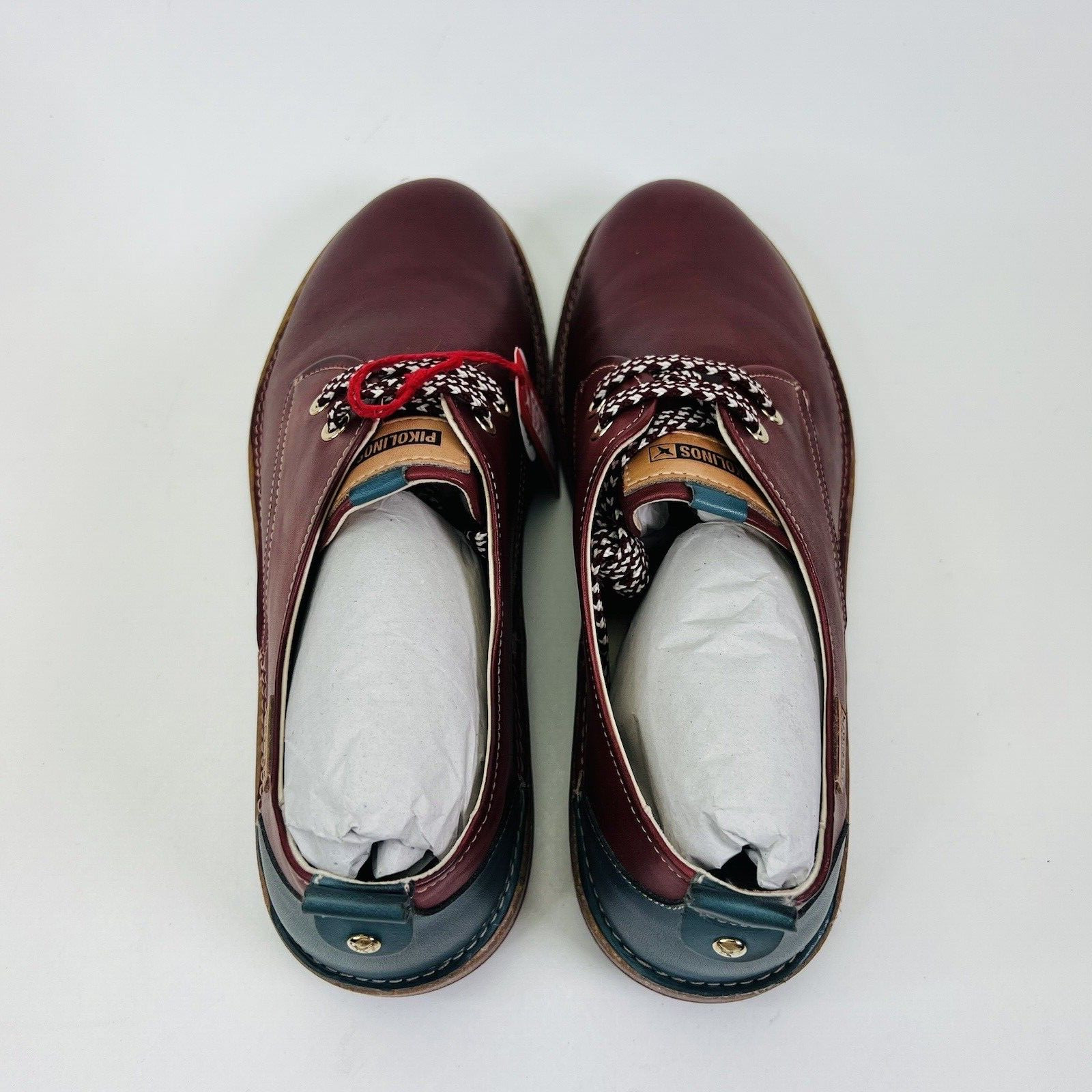 Pikolinos Baza Casual Lace-Up Arcilla Burgundy EU41 US10-10.5