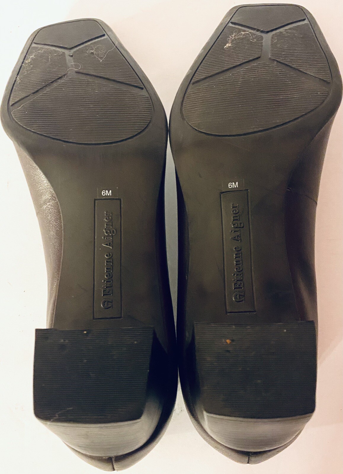 Etienne Aigner 6M Brown Leather Shoes Pumps 2″ Heels E-Mozart *AS IS SEE PICTURE