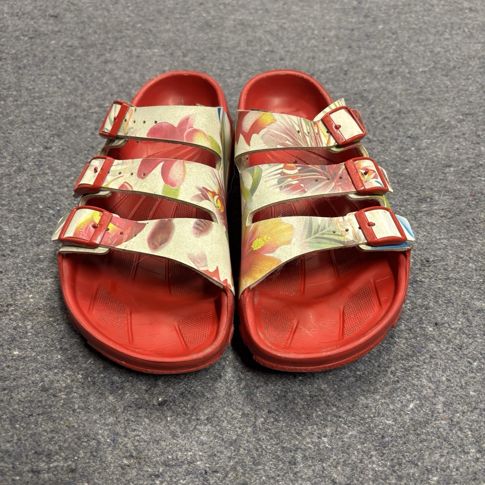 Birkenstocks Birki’s Sansibar Tropical Floral Rubber Sandals Size 37EU Preowned