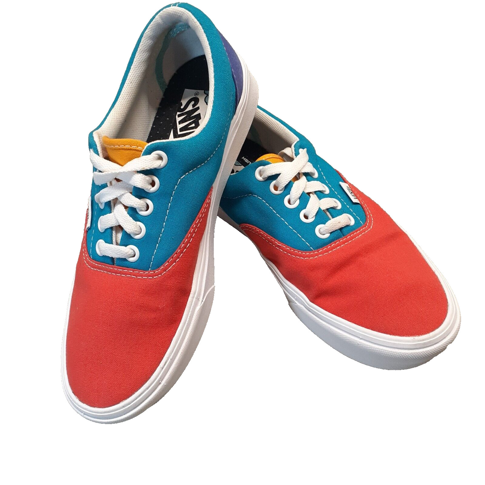 Vans Classic Women 8.5/Men 7 Comfycush Era Multi Color Block Low Top Canvas